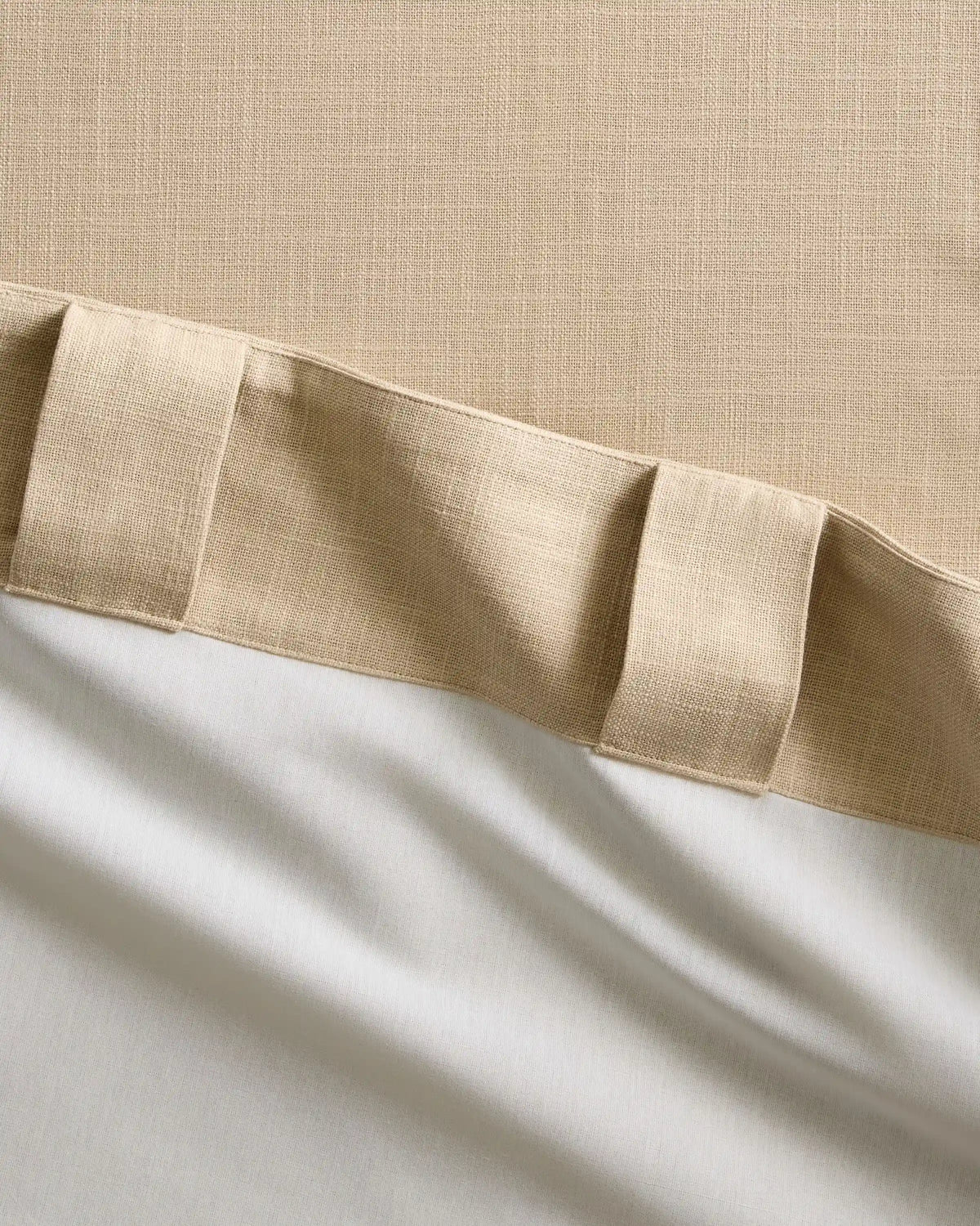 Piped Edge Cotton Curtain - Single Panel