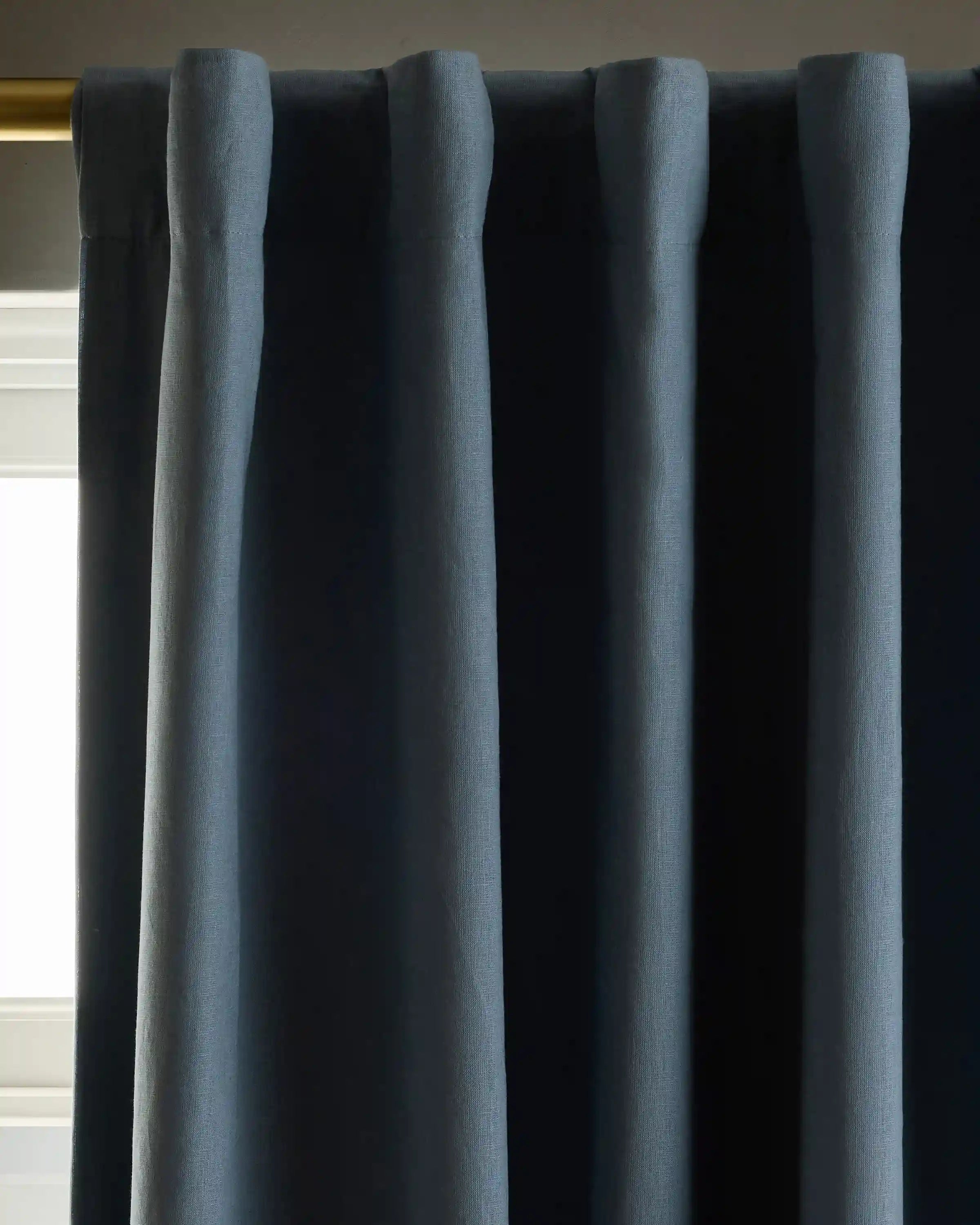 European Linen True Blackout Curtain - Single Panel