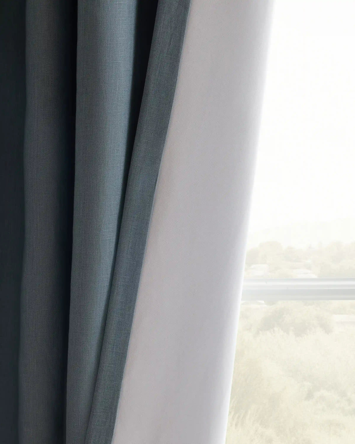 European Linen True Blackout Curtain - Single Panel