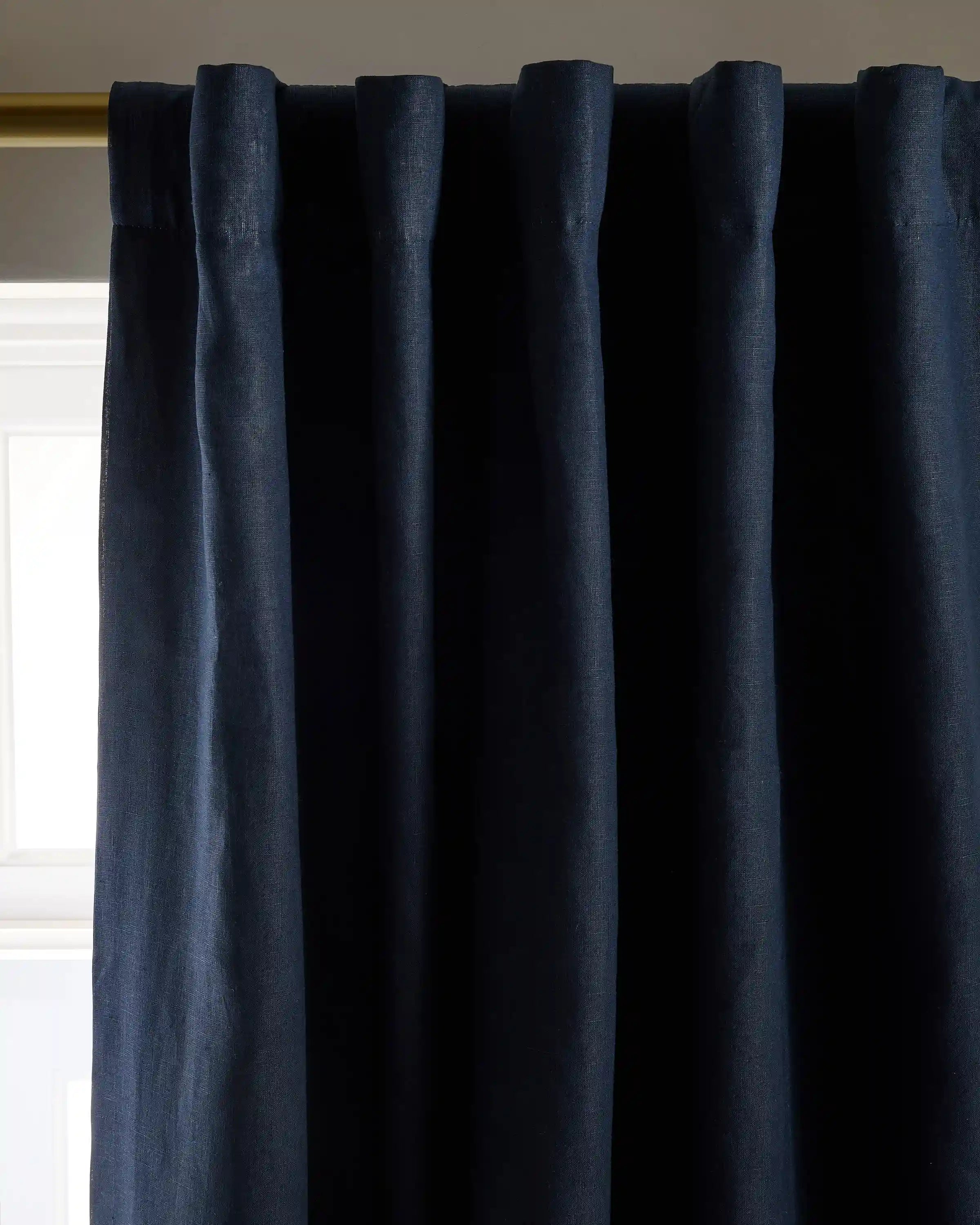 European Linen True Blackout Curtain - Single Panel