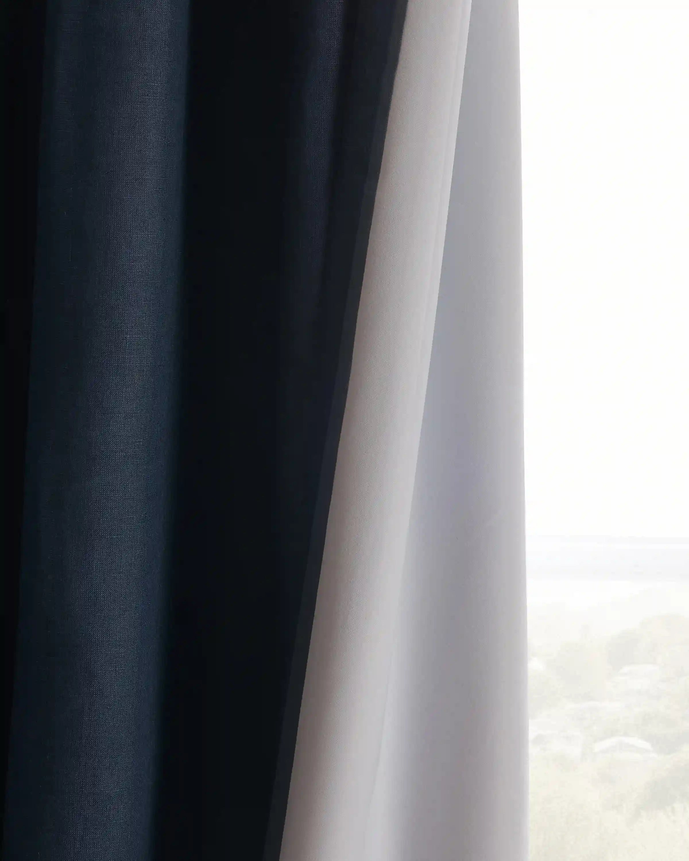 European Linen True Blackout Curtain - Single Panel