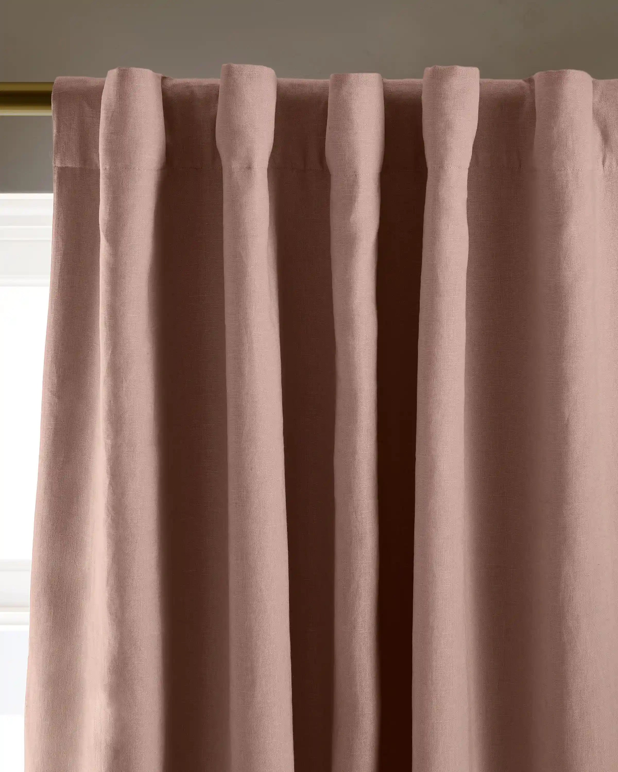 European Linen True Blackout Curtain - Single Panel