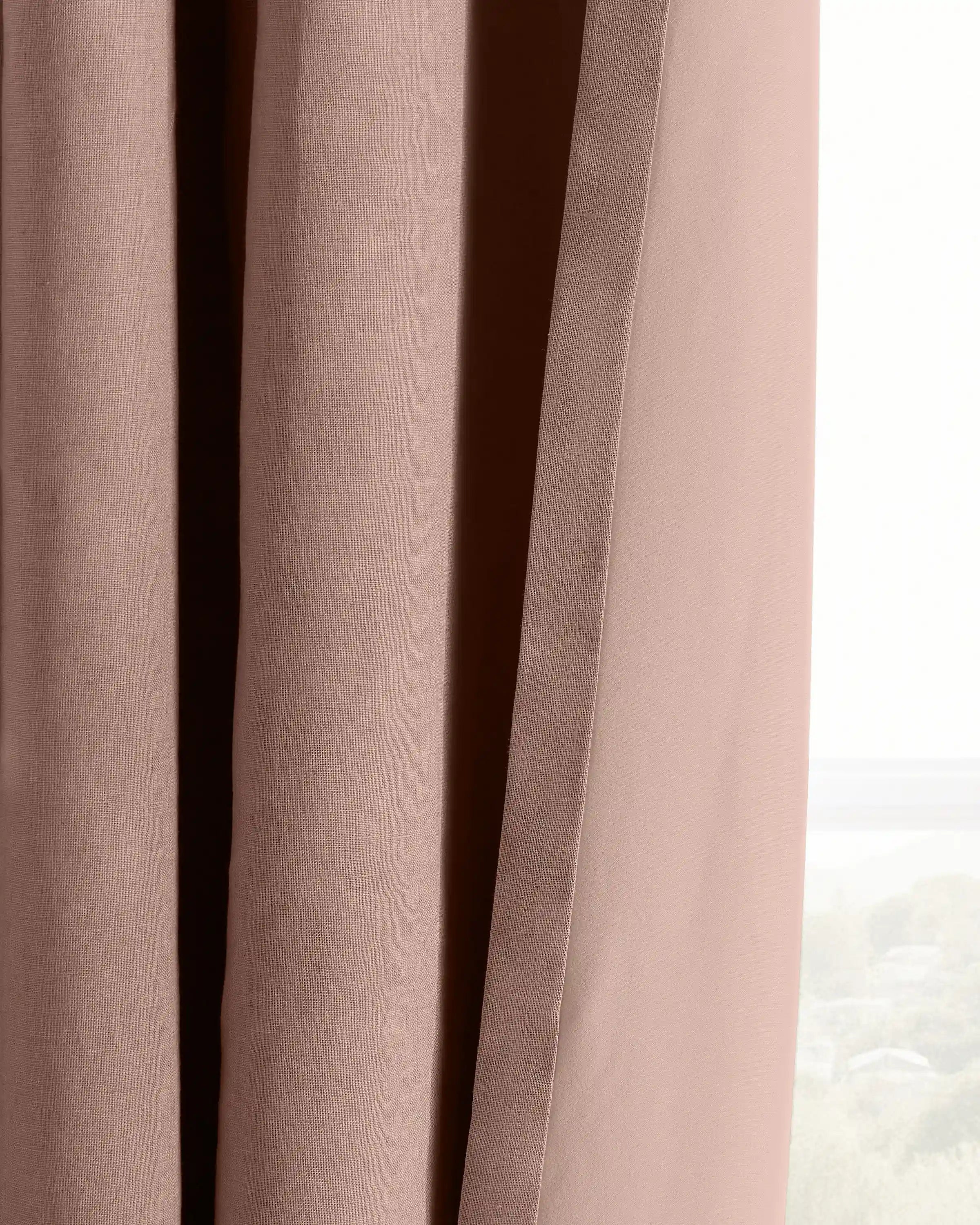 European Linen True Blackout Curtain - Single Panel
