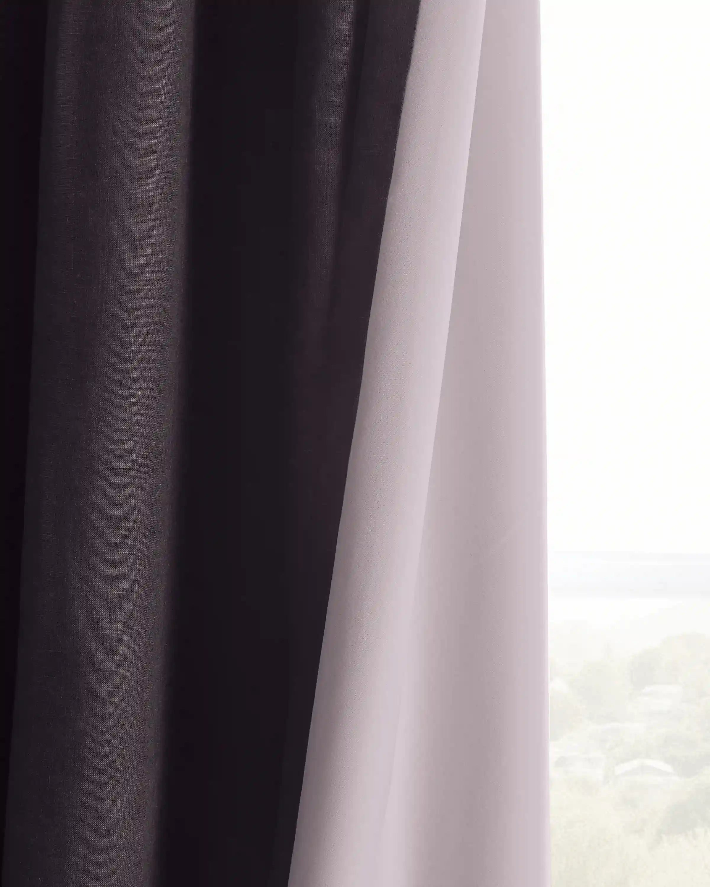 European Linen True Blackout Curtain - Single Panel