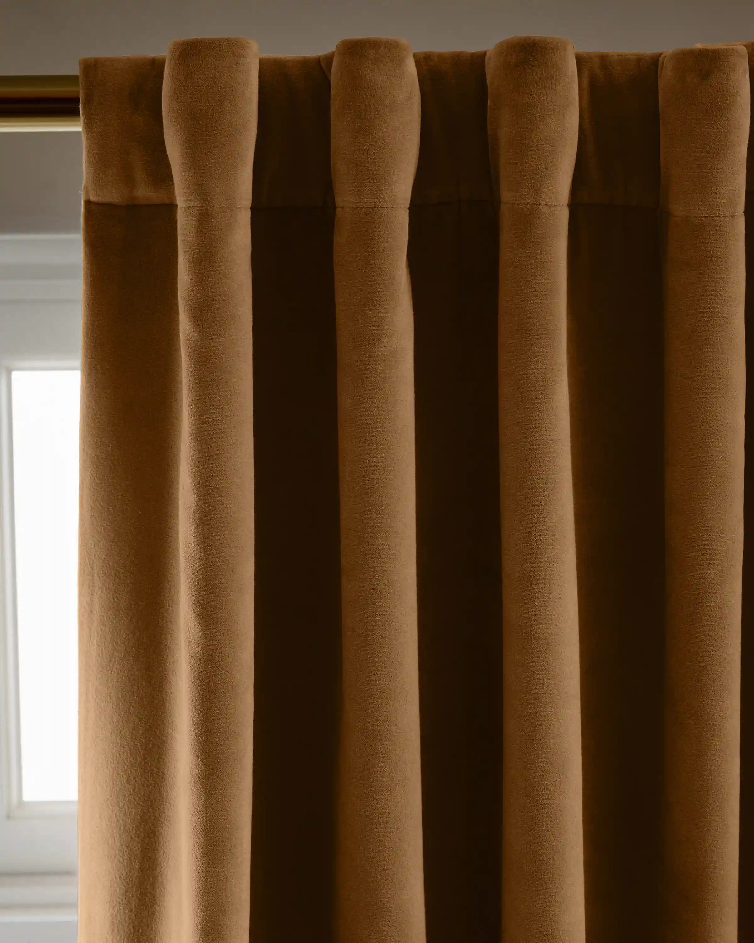 Cotton Velvet True Blackout Curtain - Single Panel