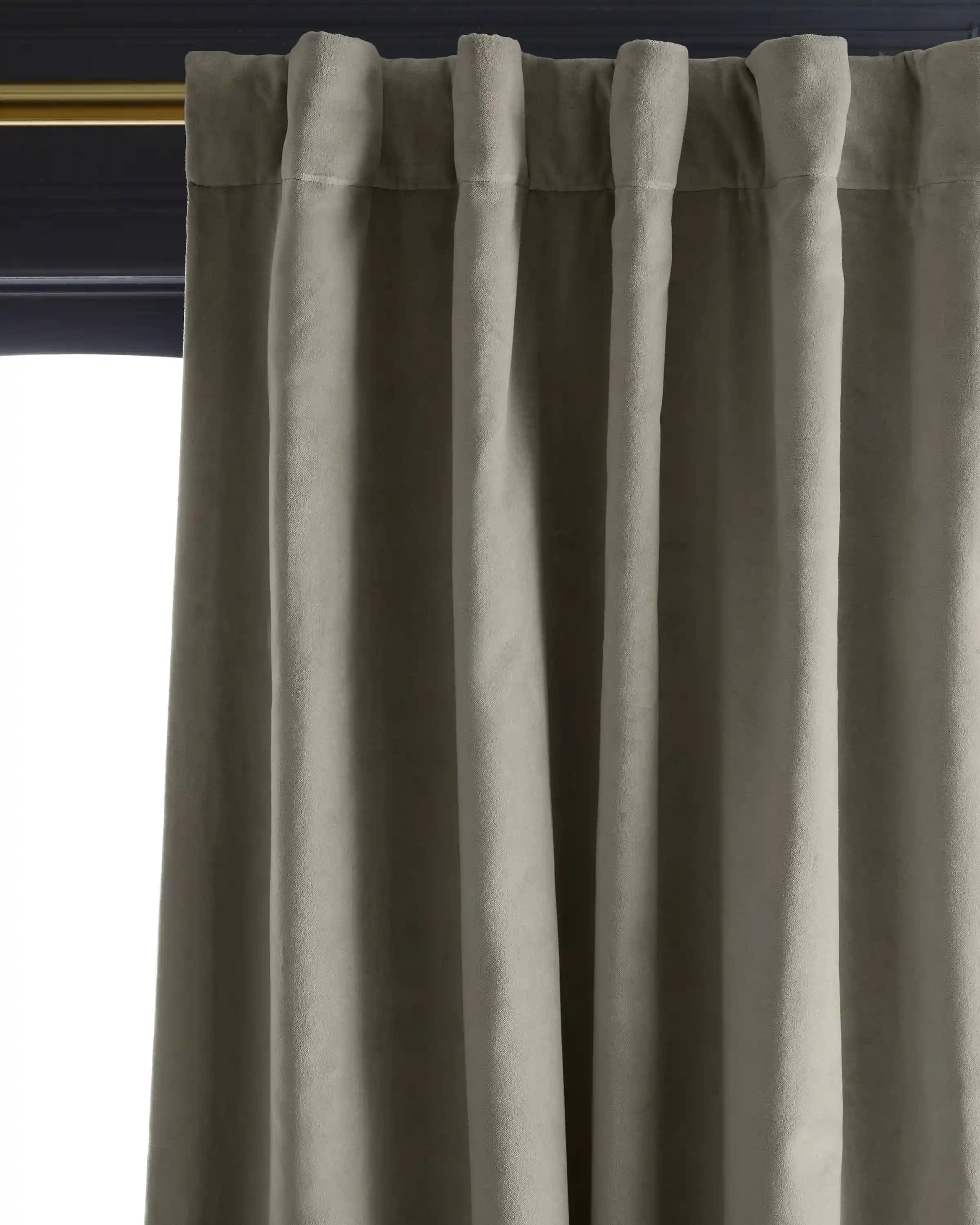 Cotton Velvet True Blackout Curtain - Single Panel