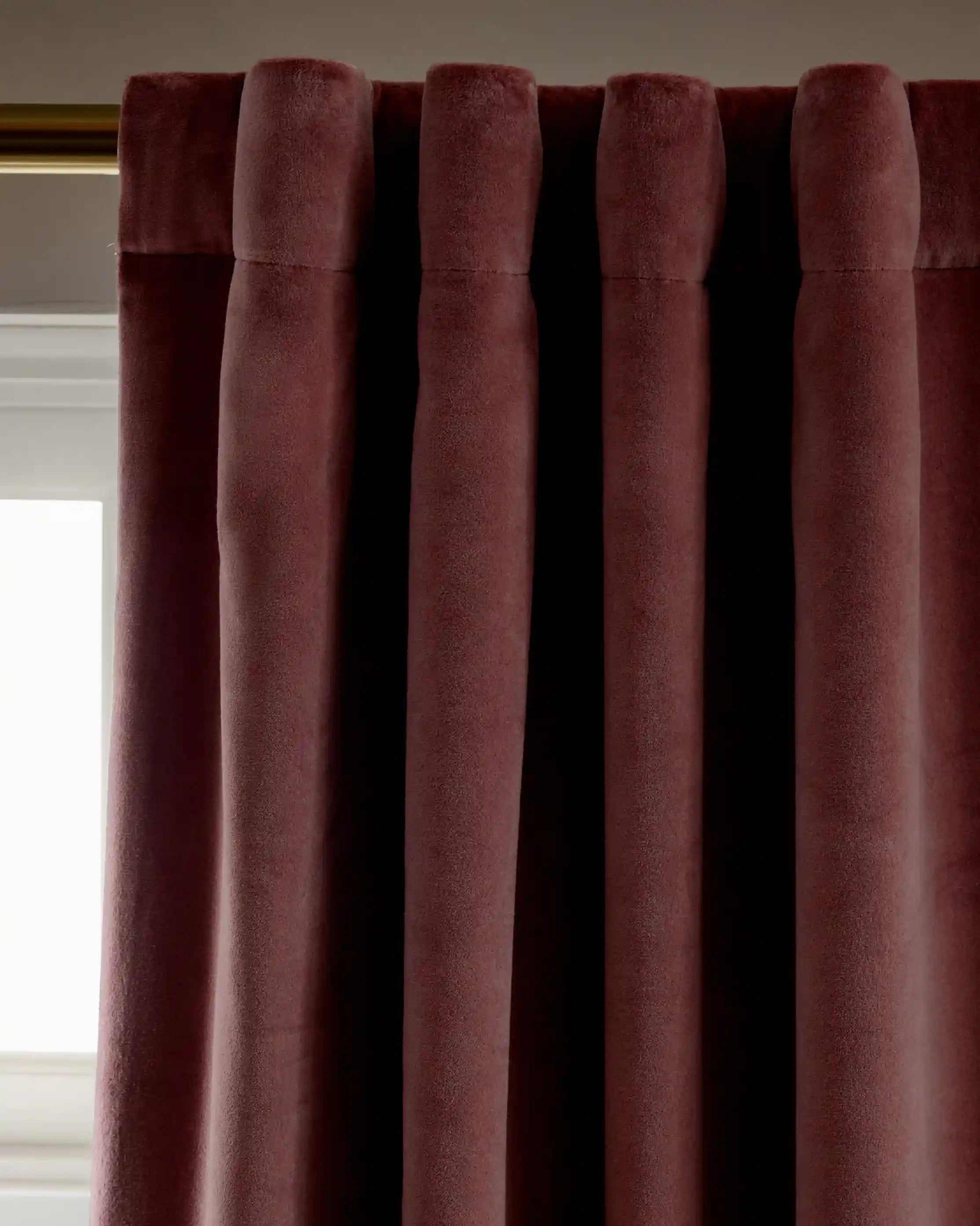 Cotton Velvet True Blackout Curtain - Single Panel