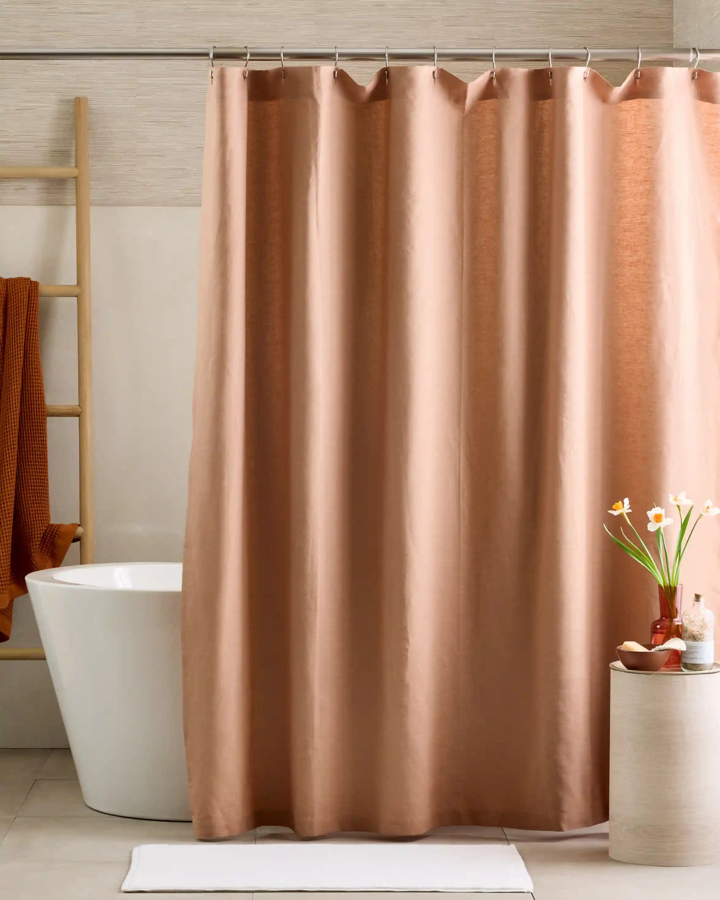 European Linen Shower Curtain