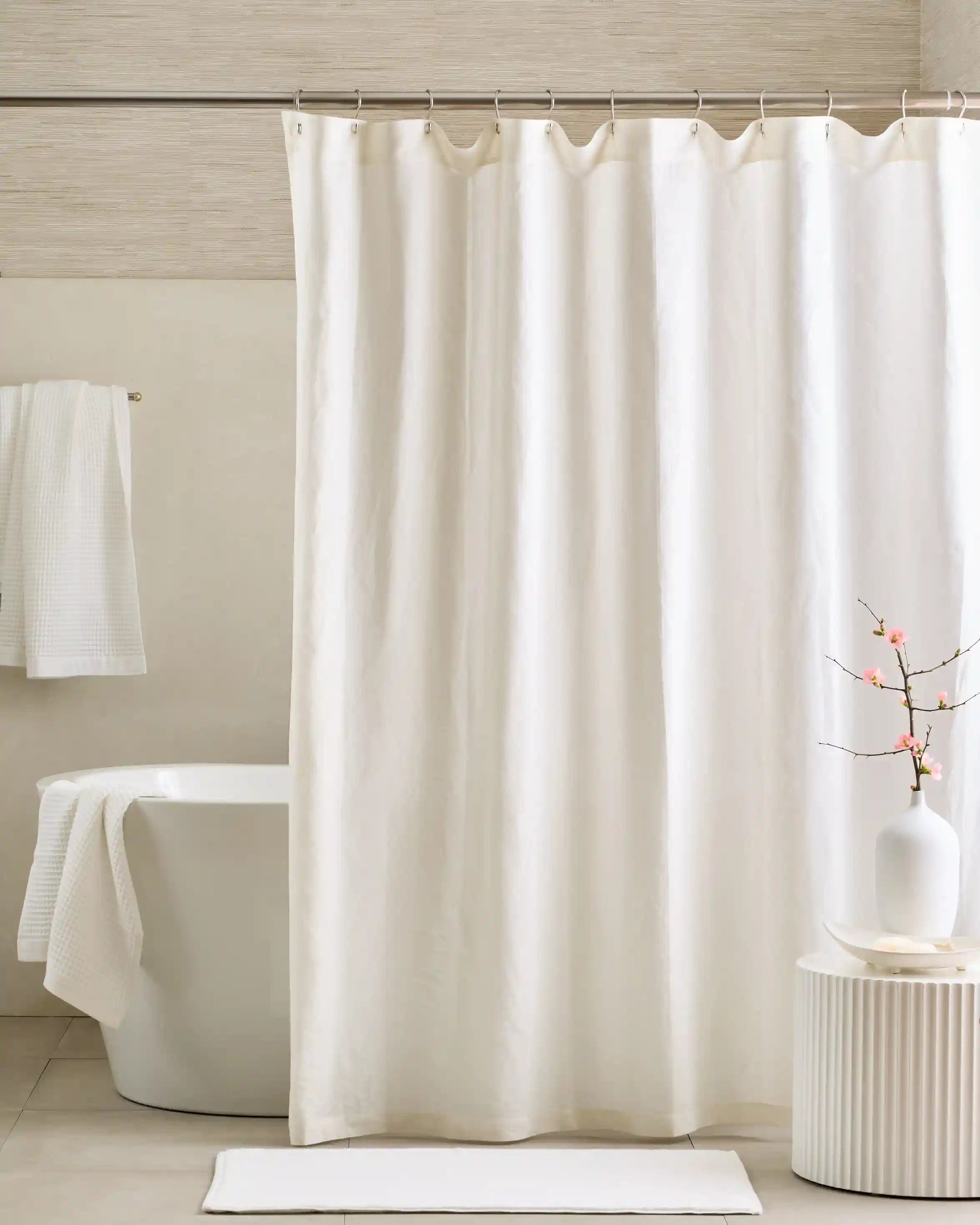 European Linen Shower Curtain