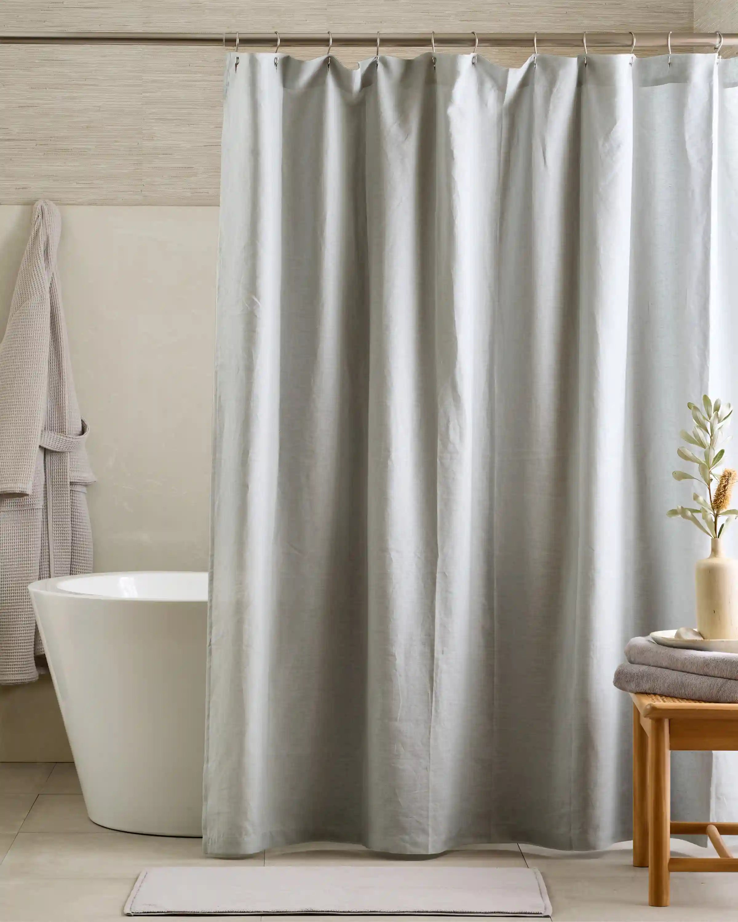 European Linen Shower Curtain