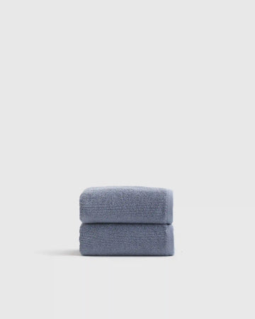 Turkish Ribbed Quick Dry Hand Towel (Set of 2)