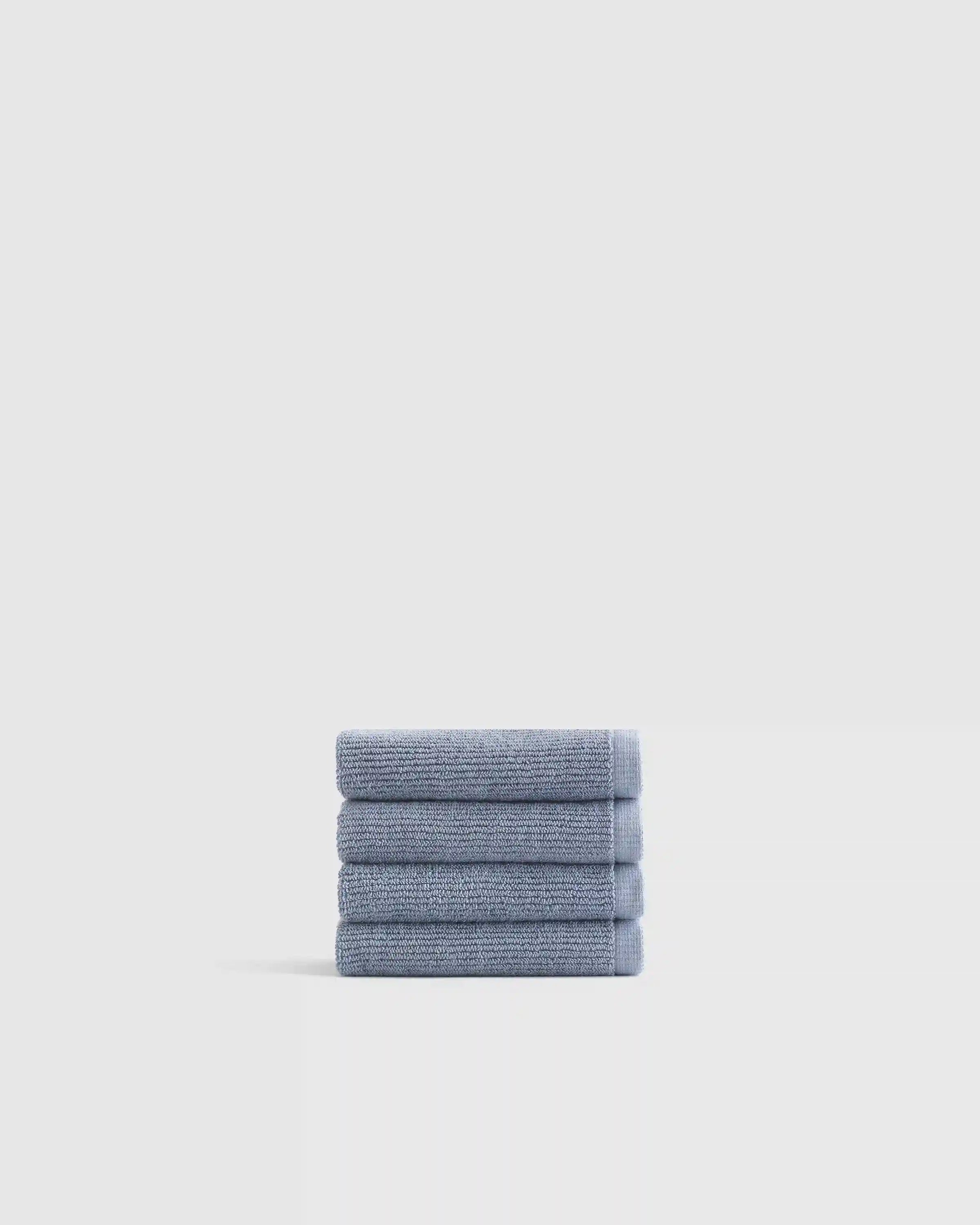 Turkish Ribbed Quick Dry Washcloth (Set of 4)