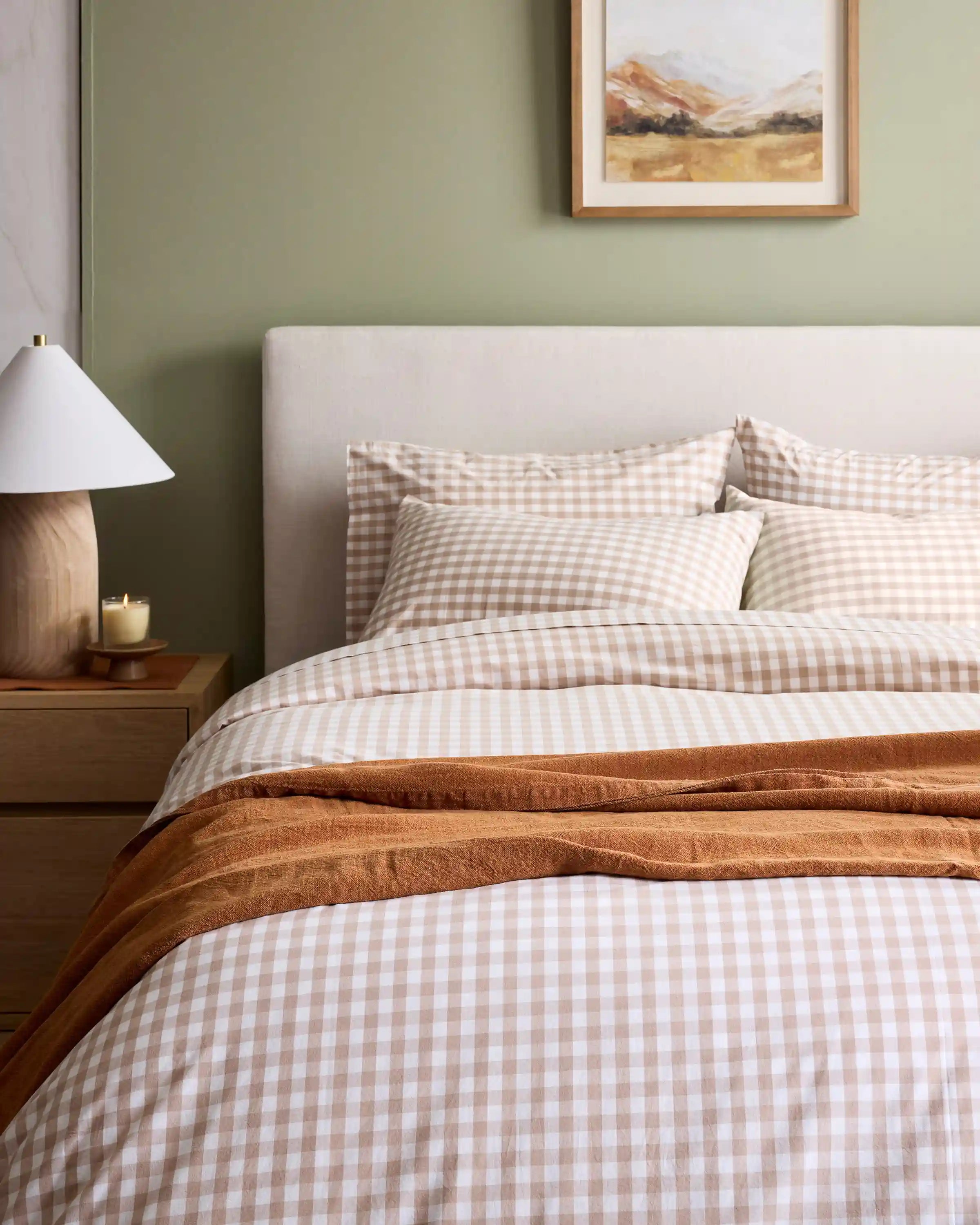 Organic Crisp Percale Duvet Cover Set