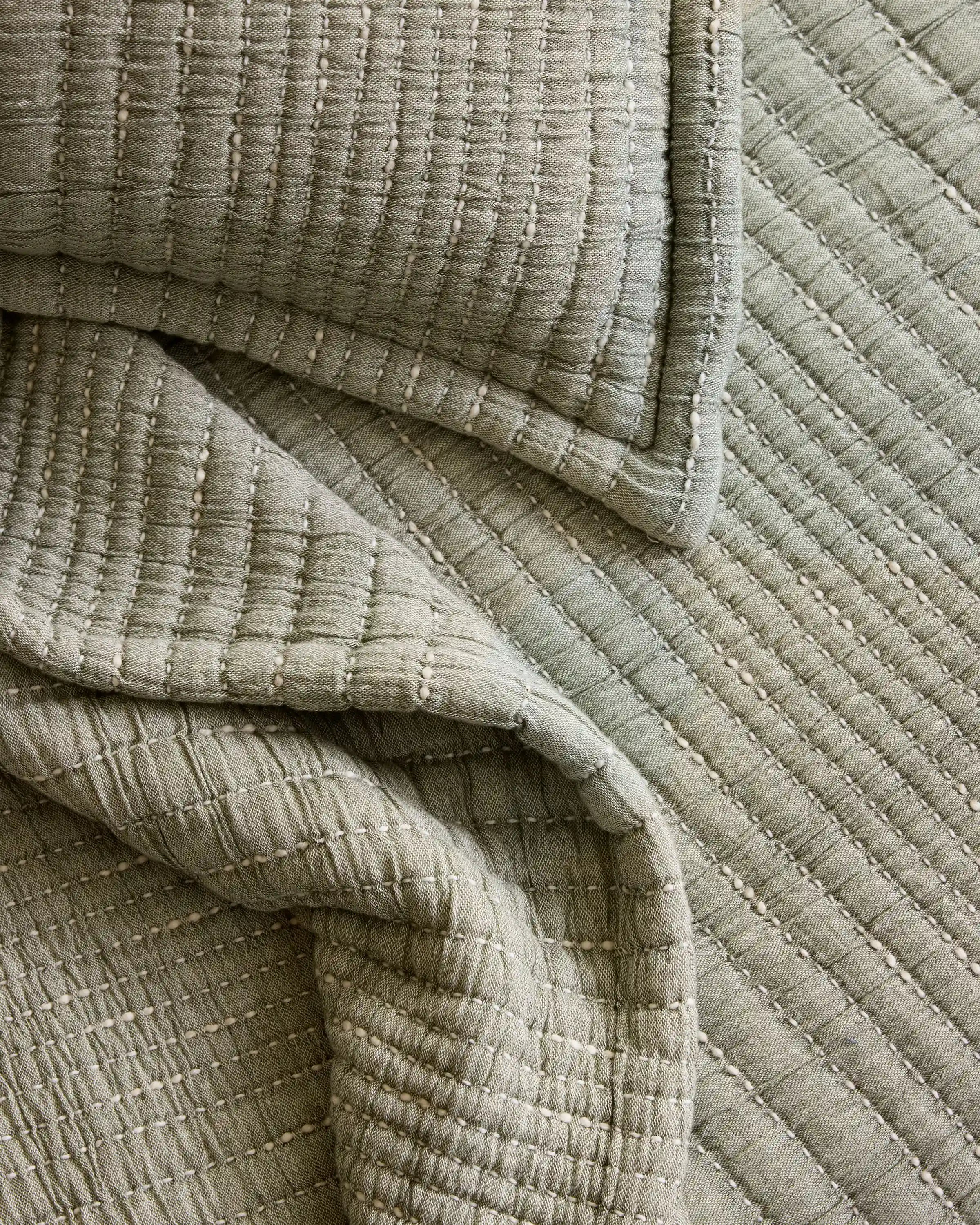 Organic Cotton Channel Stitch Sham Set