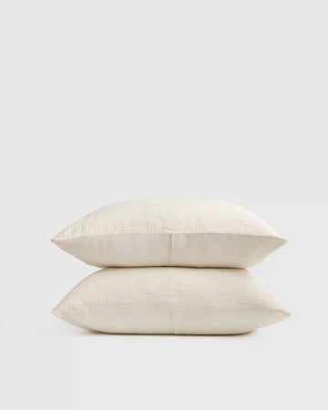 Checkered Matelasse Sham Set