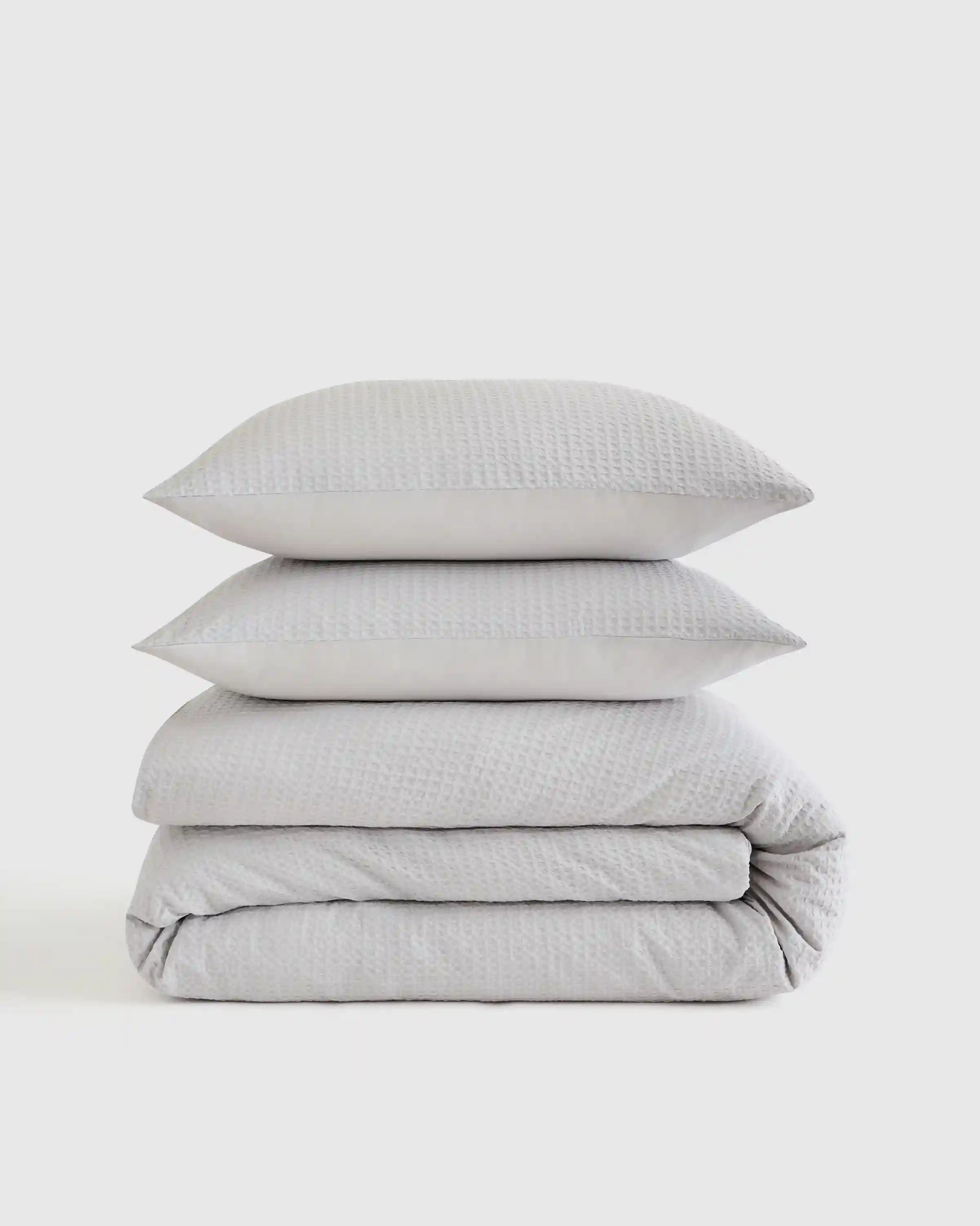 Organic Luxe Honeycomb Duvet Cover Set