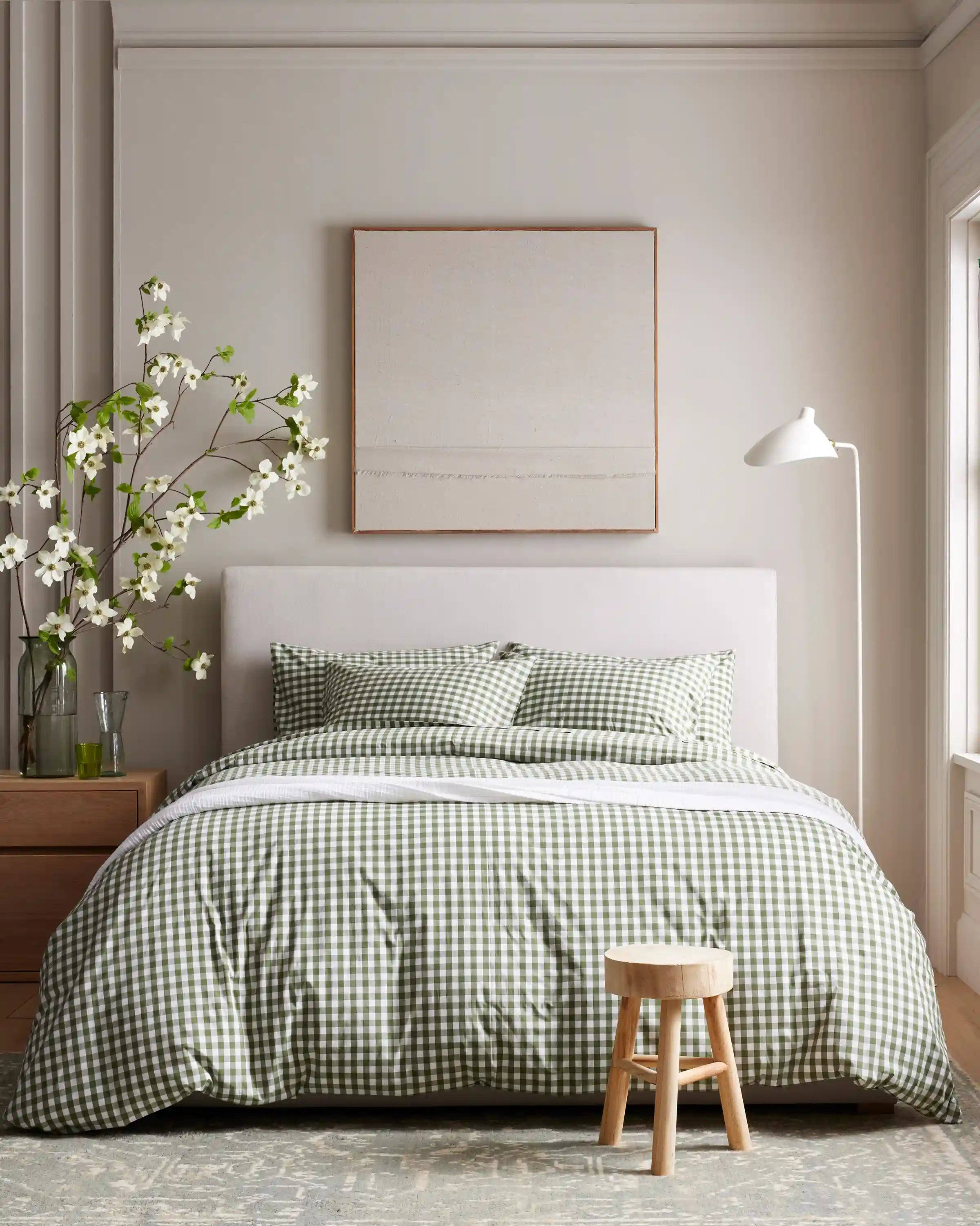 Organic Crisp Percale Duvet Cover Set