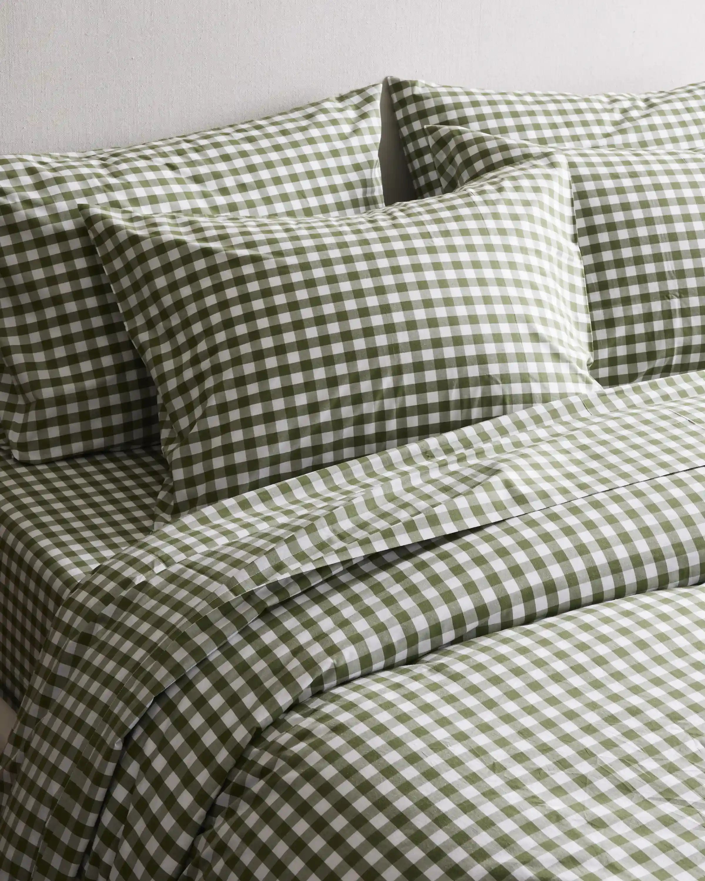 Organic Crisp Percale Duvet Cover Set