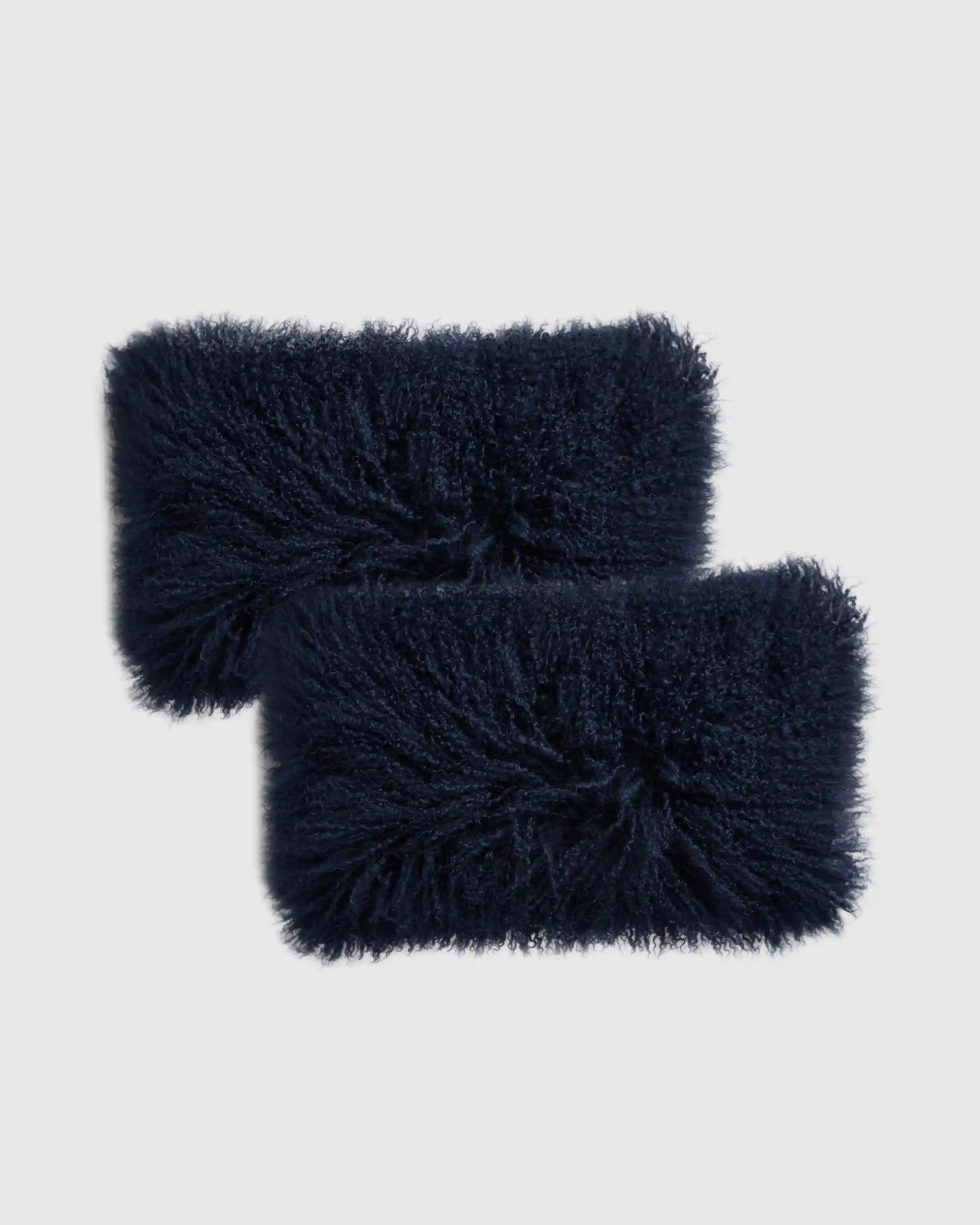 Luxe Mongolian Lamb Lumbar Pillow Cover (Set of 2)