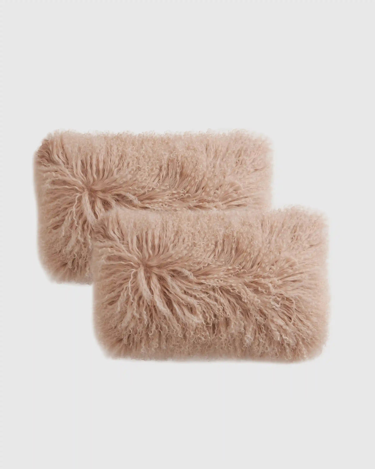 Luxe Mongolian Lamb Pillow Cover (Set of 2)