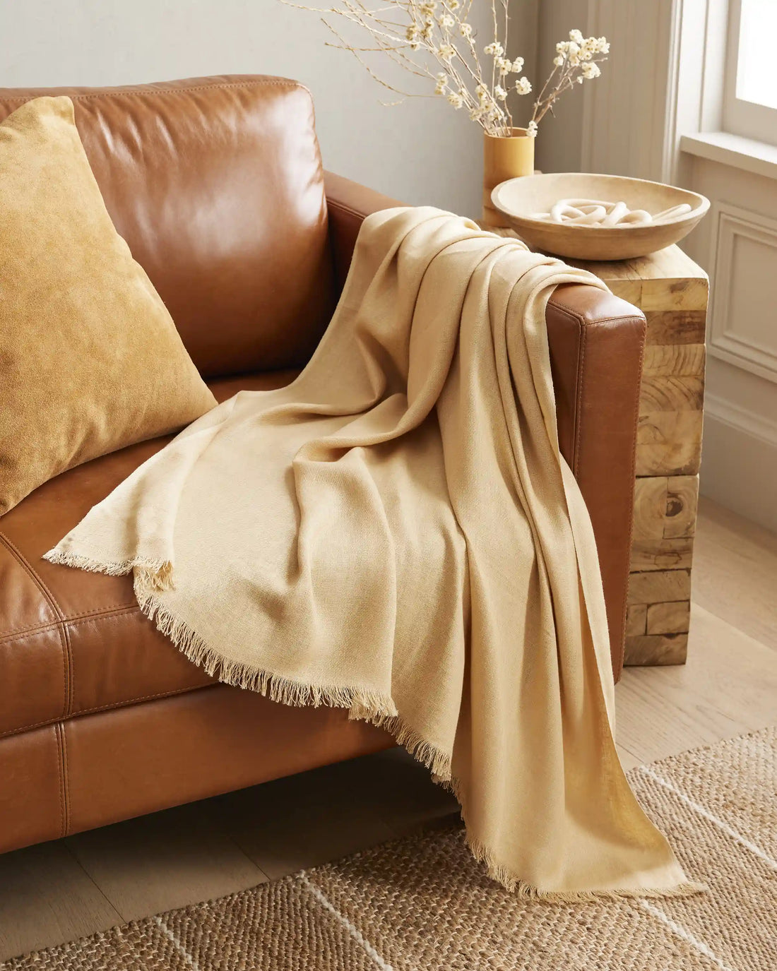 Lightweight European Linen Throw