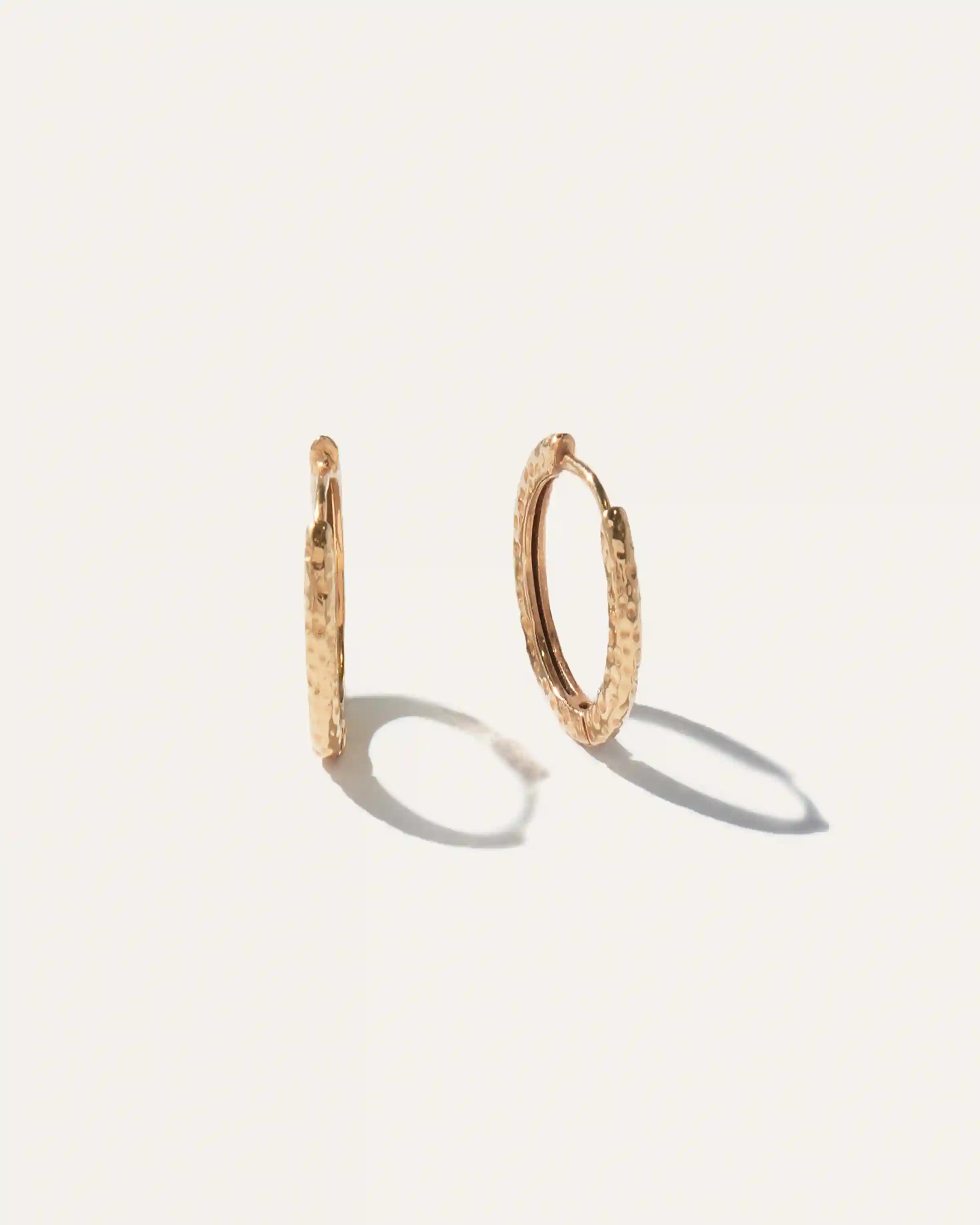 Hammered Nina Small Hoops