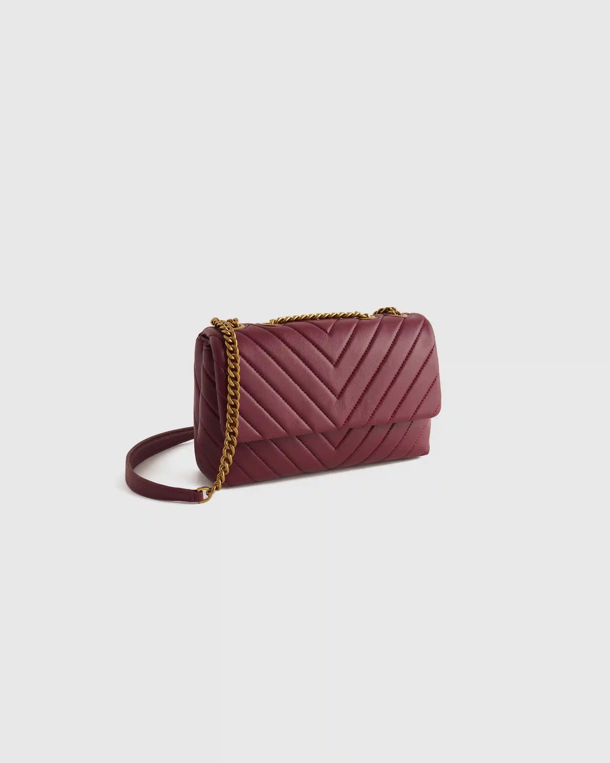 Italian Leather Quilted Convertible Crossbody