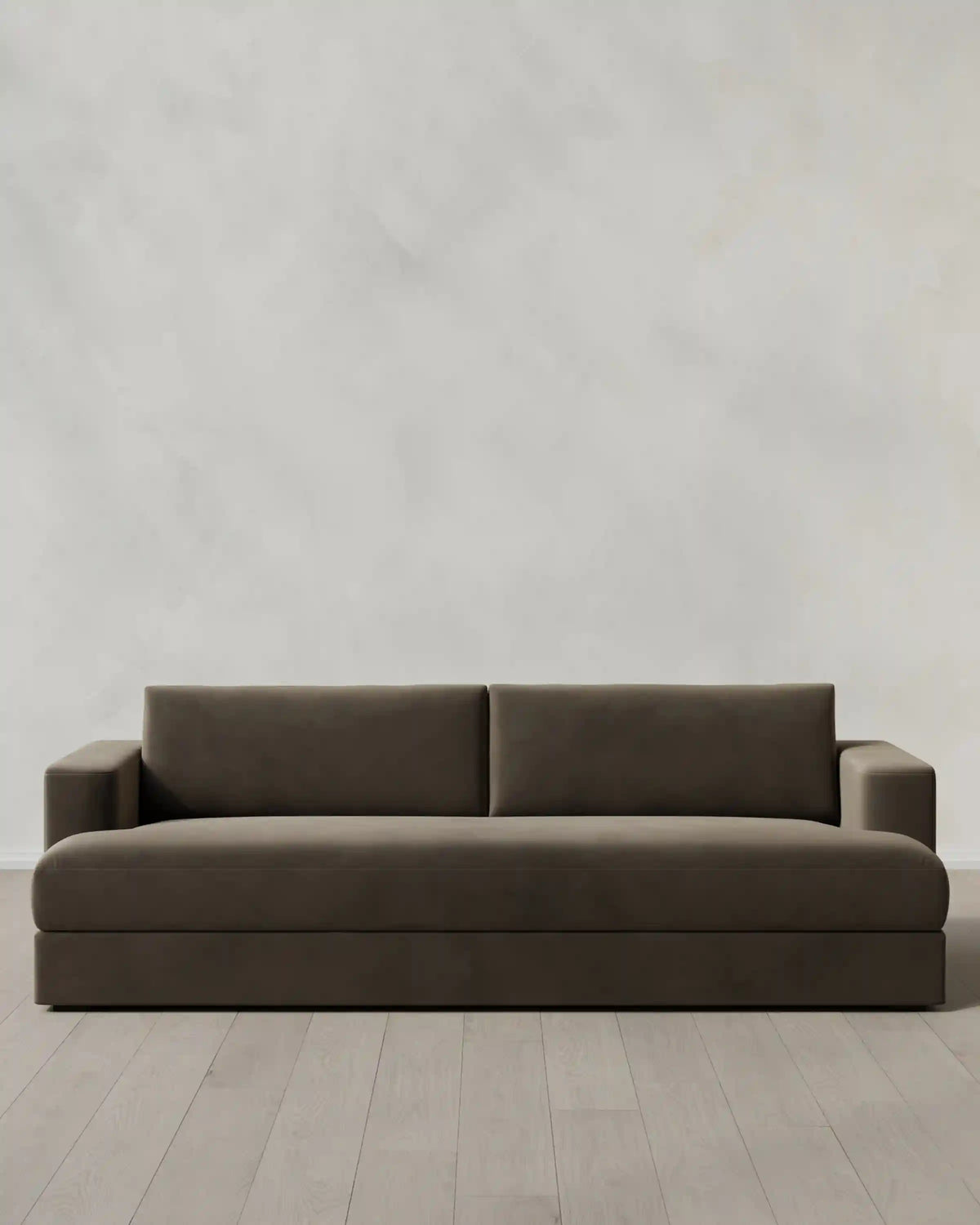 Sierra Curved Arm Sofa in Performance Velvet