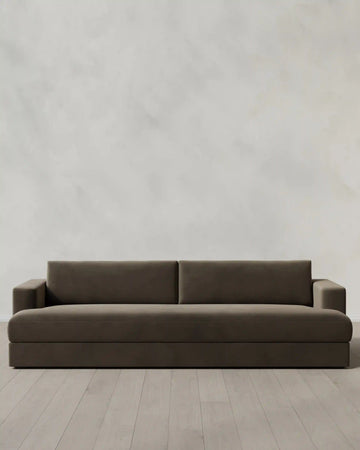 Sierra Curved Arm Sofa in Performance Velvet