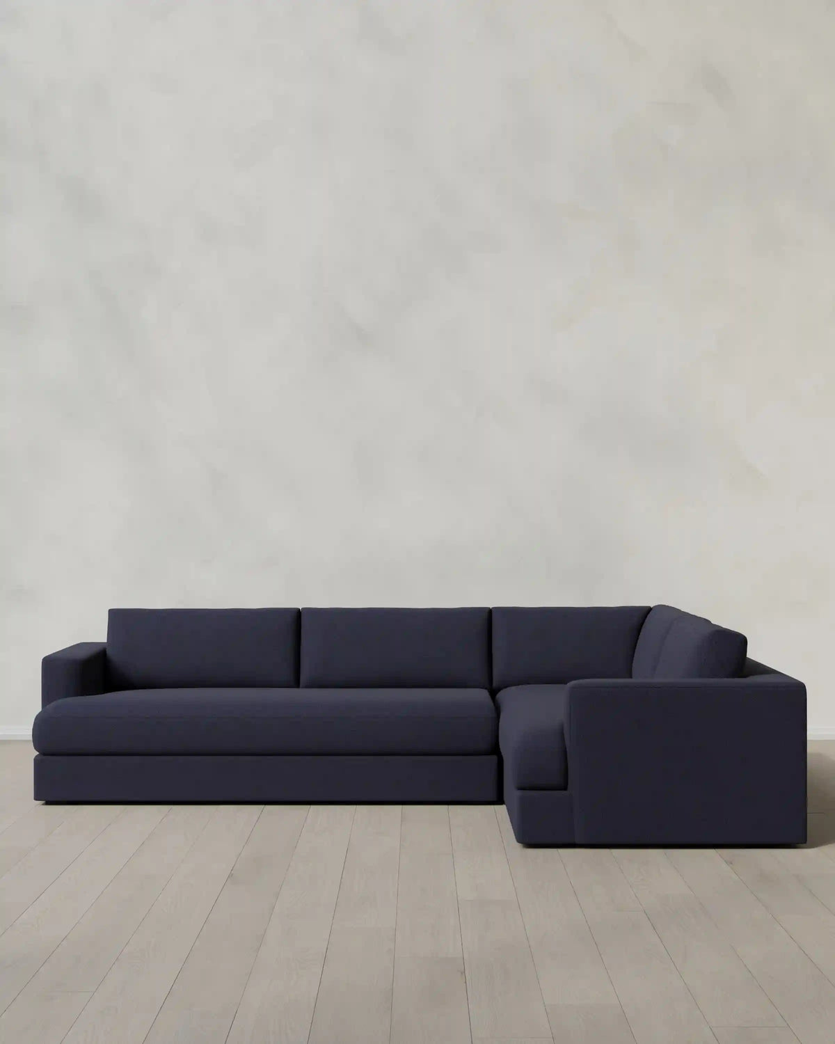 Sierra Curved Arm L Sectional in Performance Basketweave