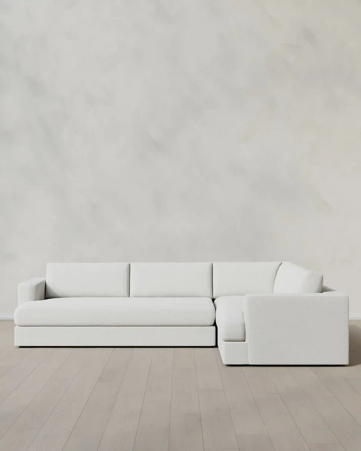 Sierra Curved Arm L Sectional in Performance Basketweave