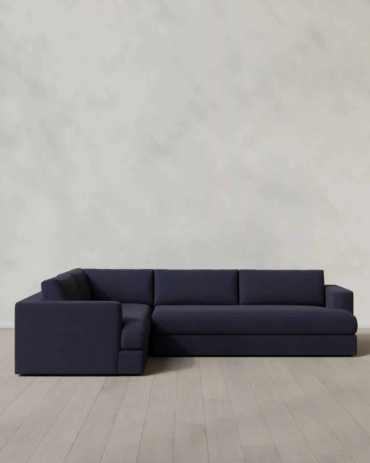 Sierra Curved Arm L Sectional in Performance Basketweave