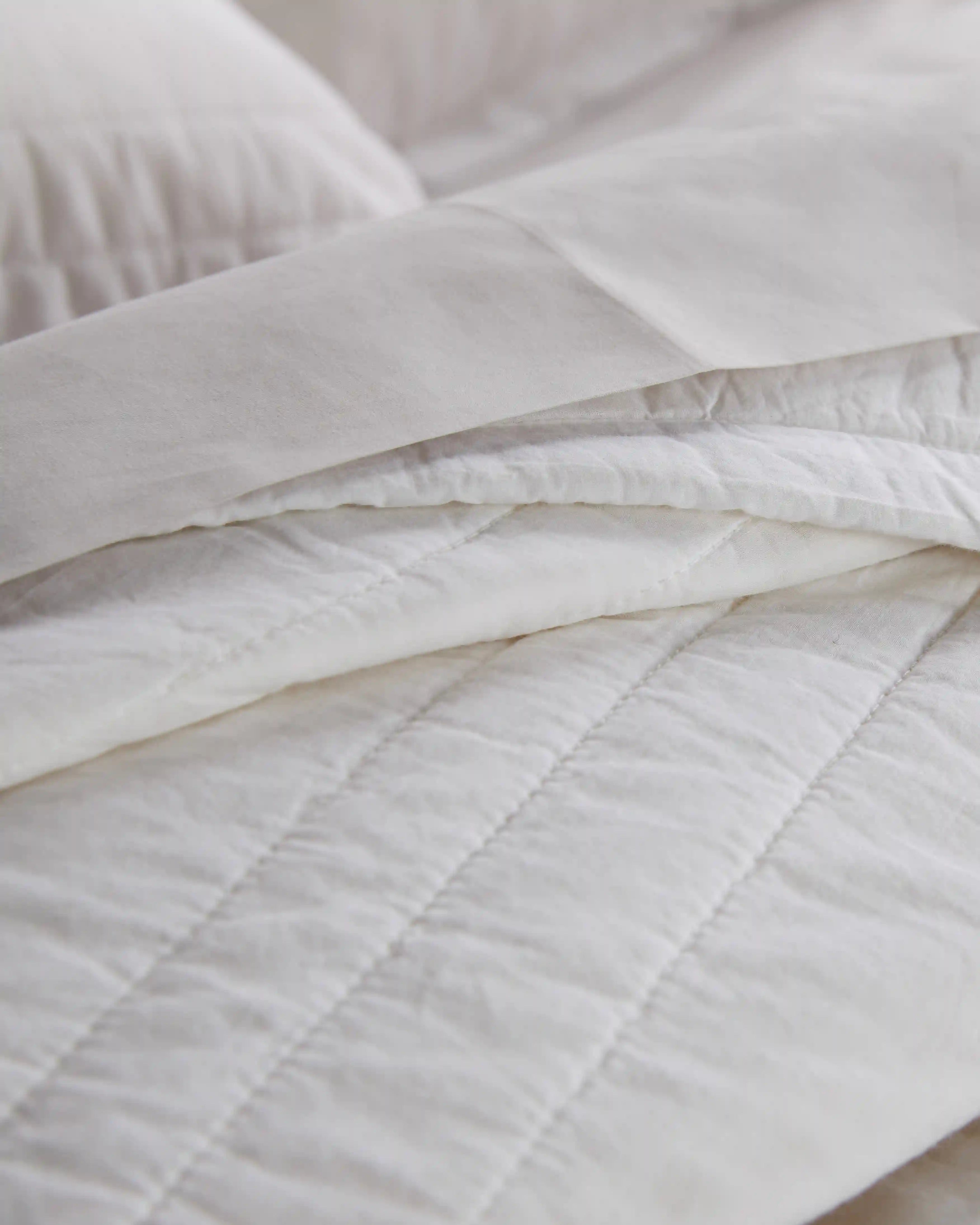 Organic Cotton Stripe Stitch Quilt