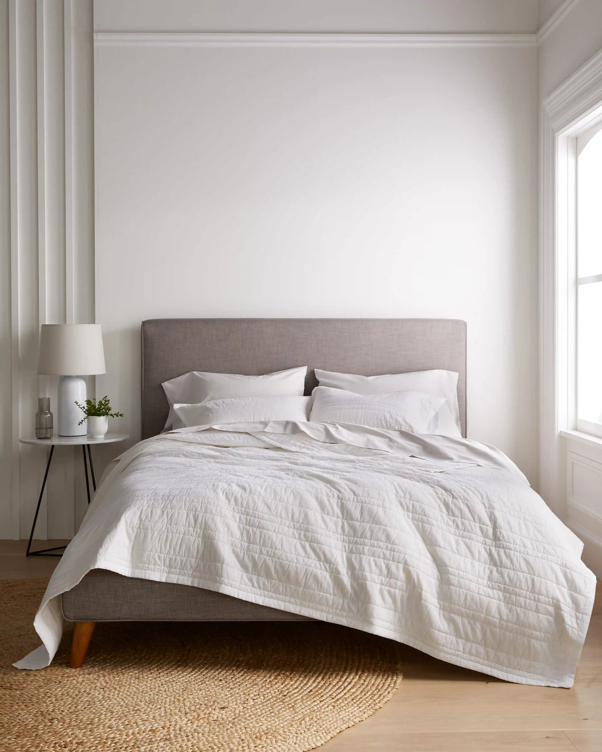 Organic Cotton Stripe Stitch Quilt