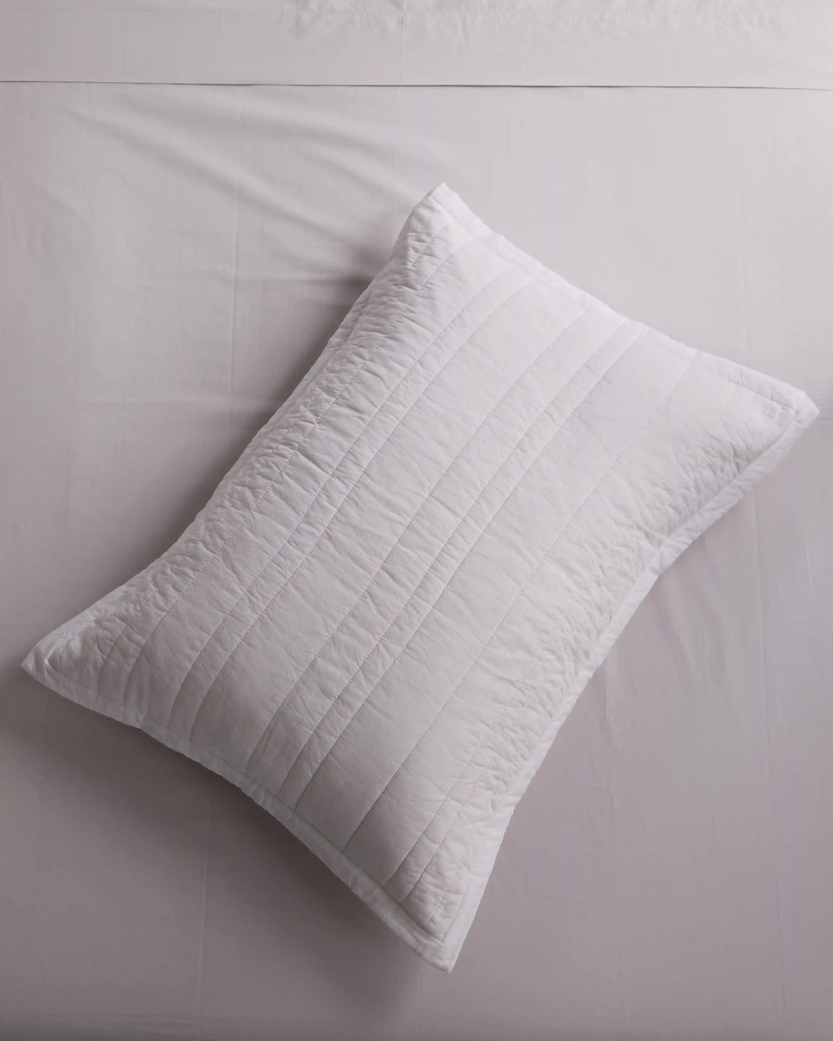 Organic Cotton Stripe Stitch Quilted Sham Set