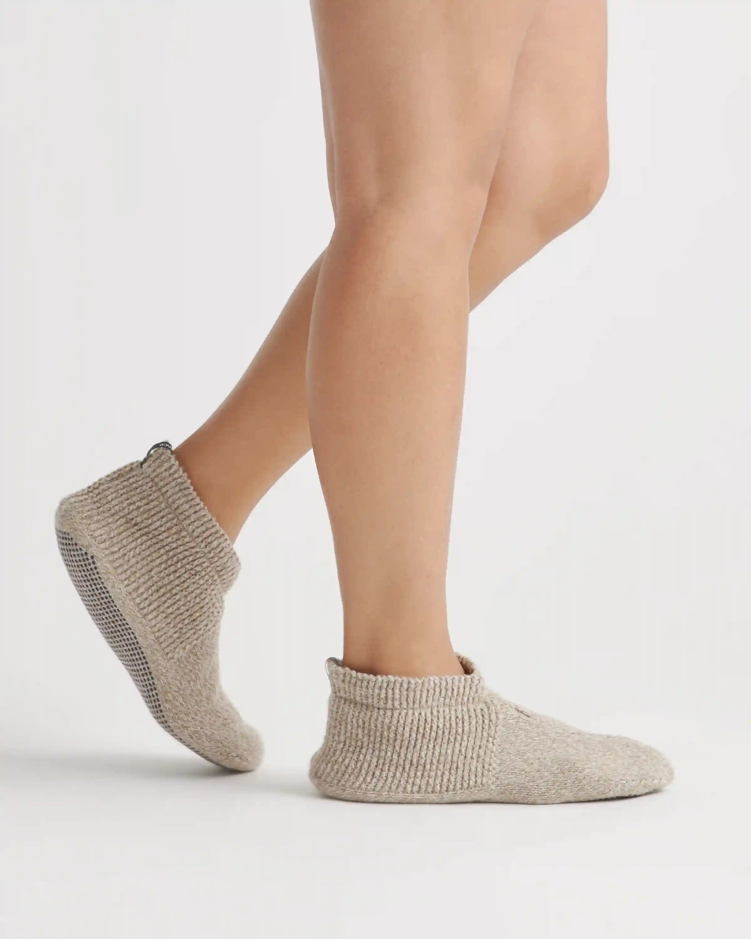 Fleece Lined Gripper Slippers (2-Pack)