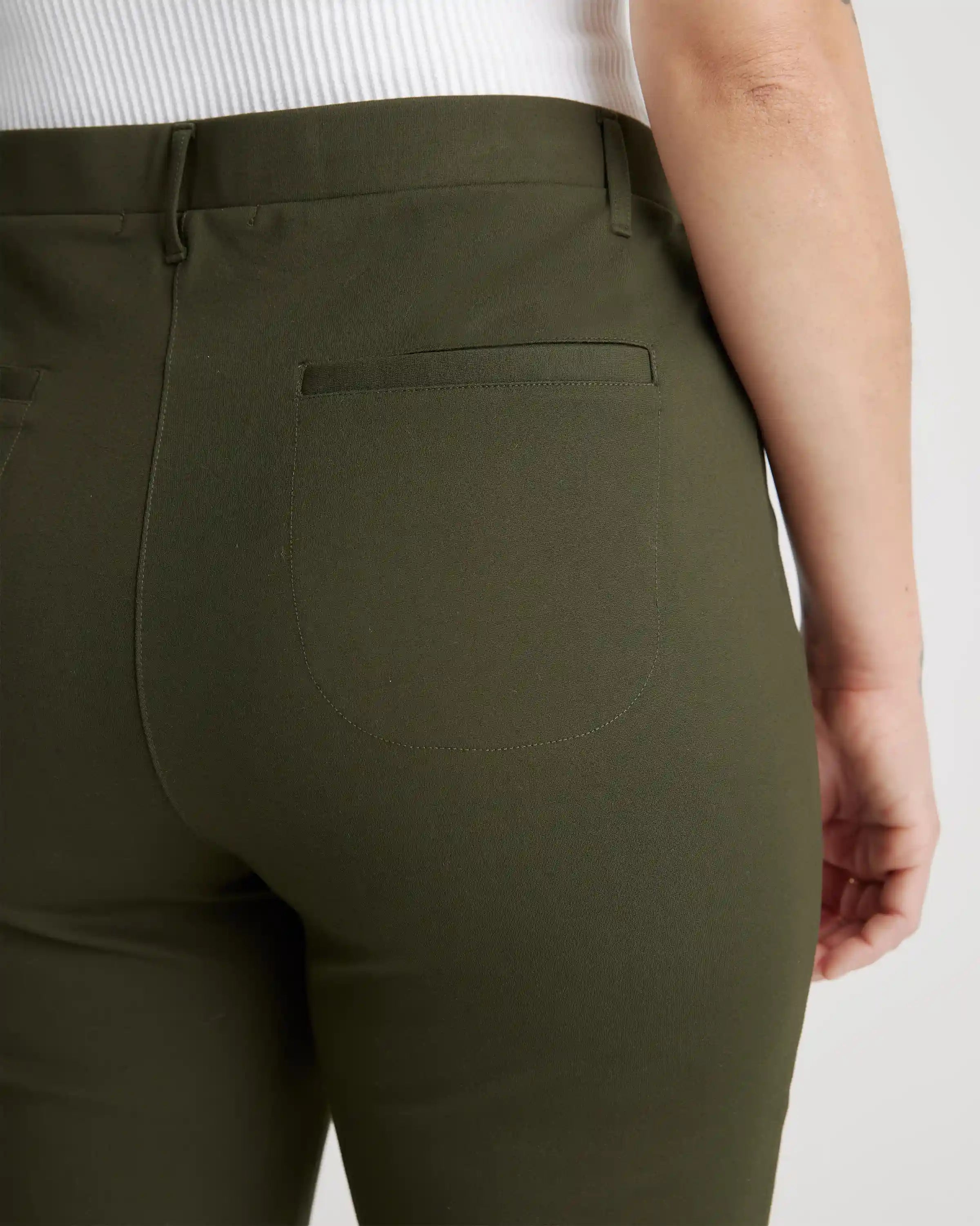 Ultra-Stretch Ponte Straight Leg 4-Pocket Pants