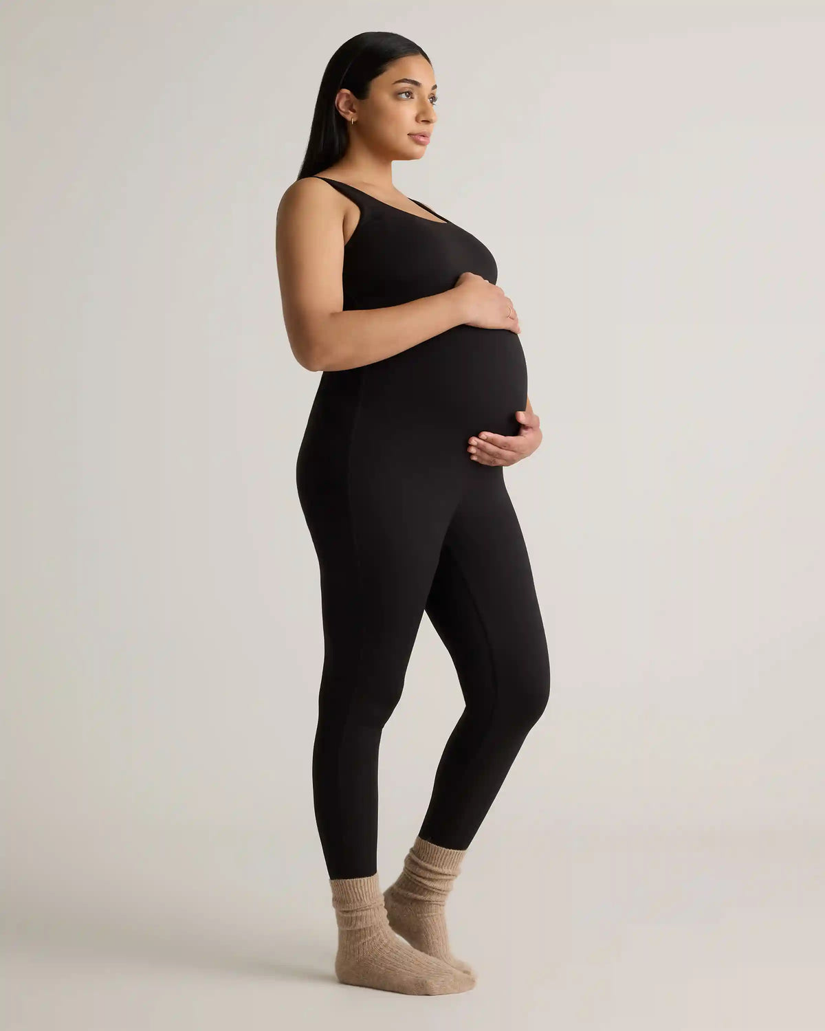 Recycled Knit Maternity Tank Unitard