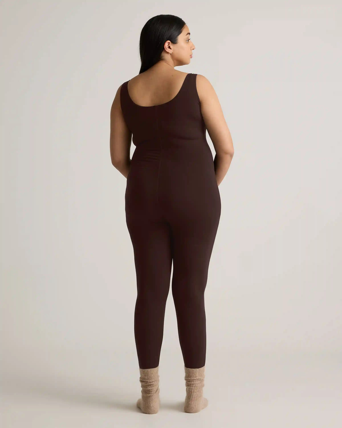 Recycled Knit Maternity Tank Unitard