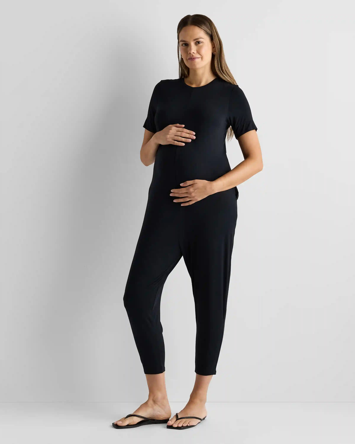 Bamboo Jersey Maternity Everyday Jumpsuit