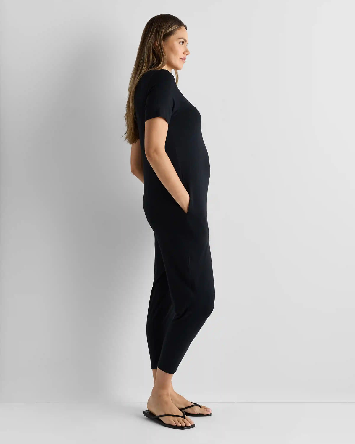 Bamboo Jersey Maternity Everyday Jumpsuit