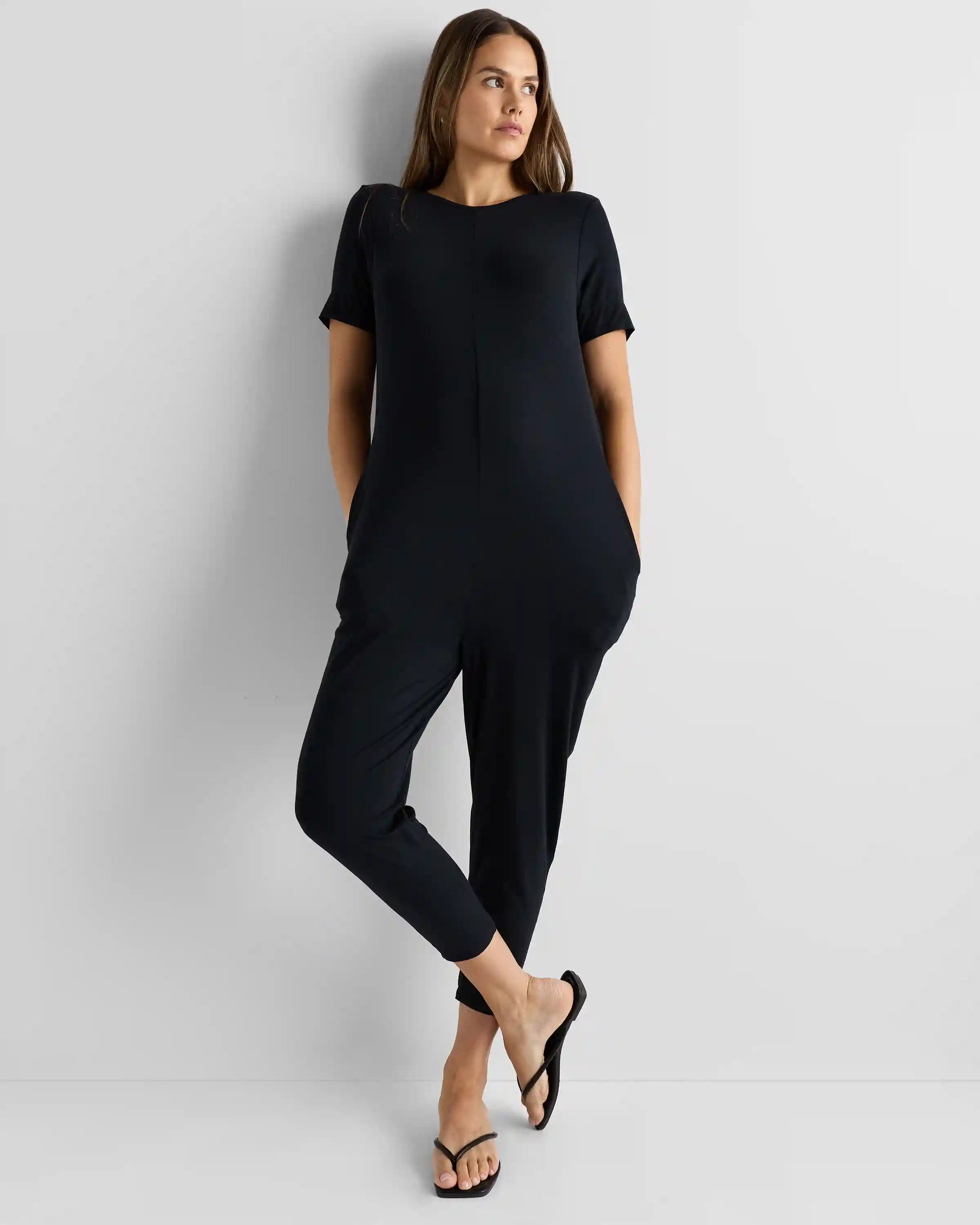Bamboo Jersey Maternity Everyday Jumpsuit