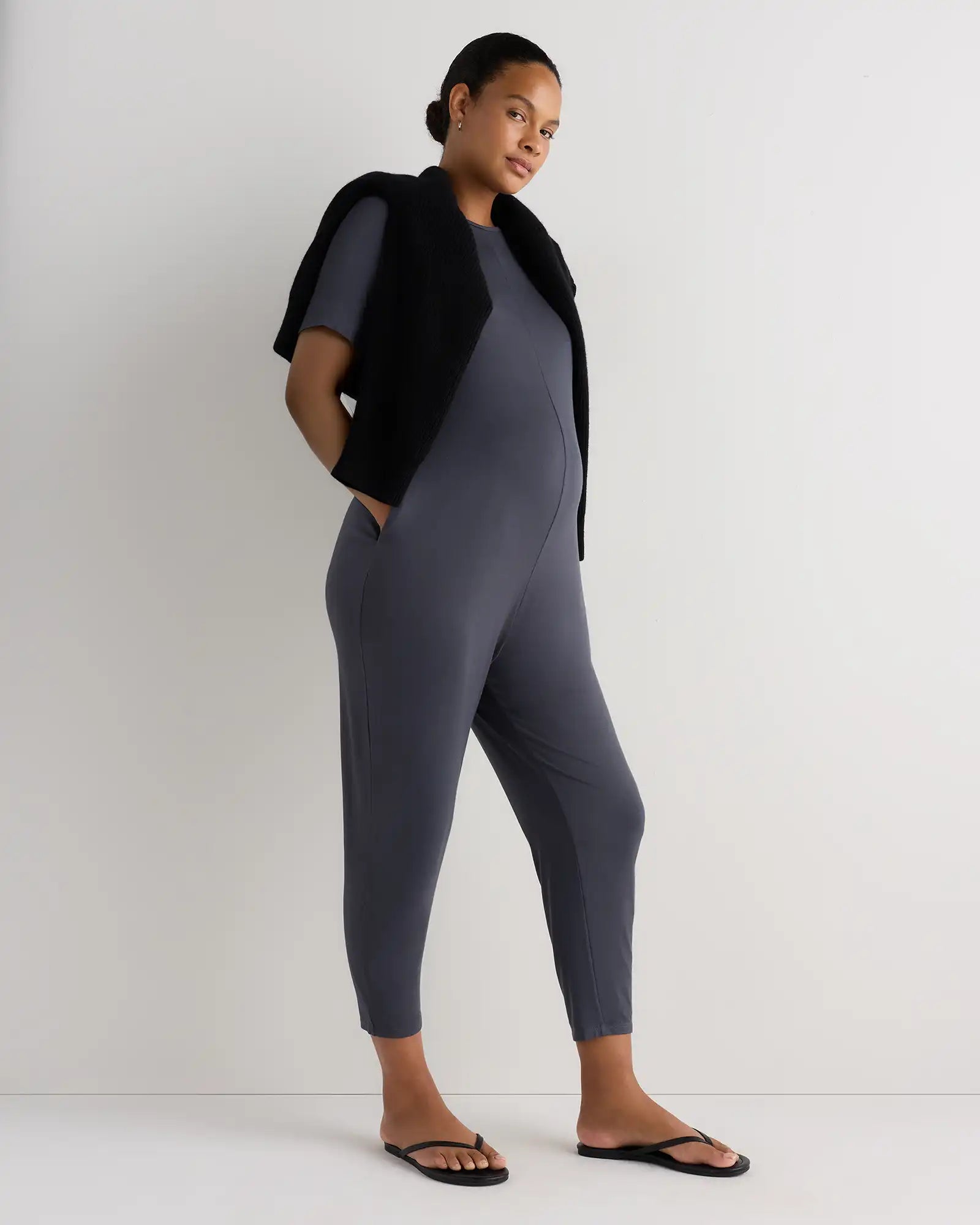 Bamboo Jersey Maternity Everyday Jumpsuit