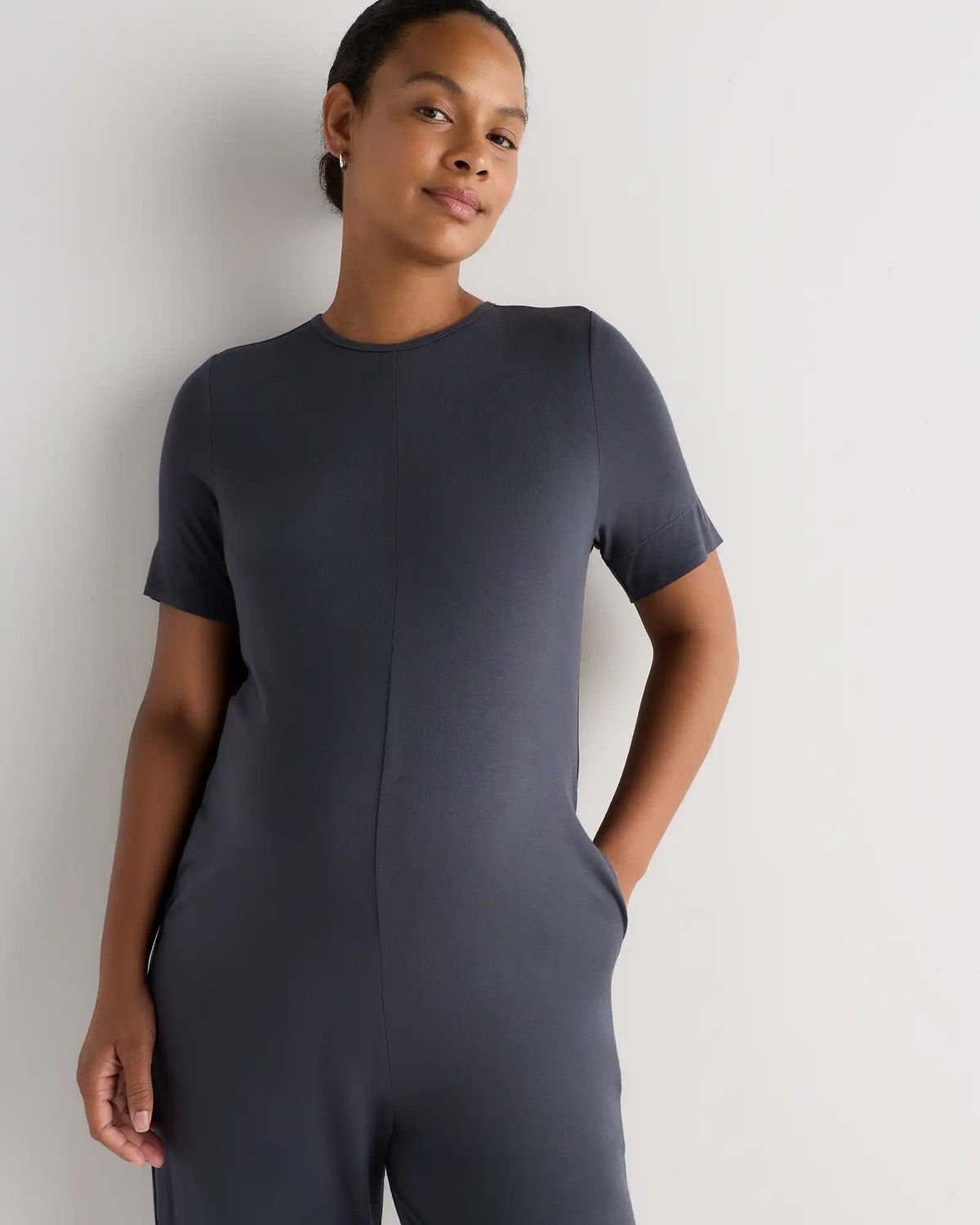 Bamboo Jersey Maternity Everyday Jumpsuit