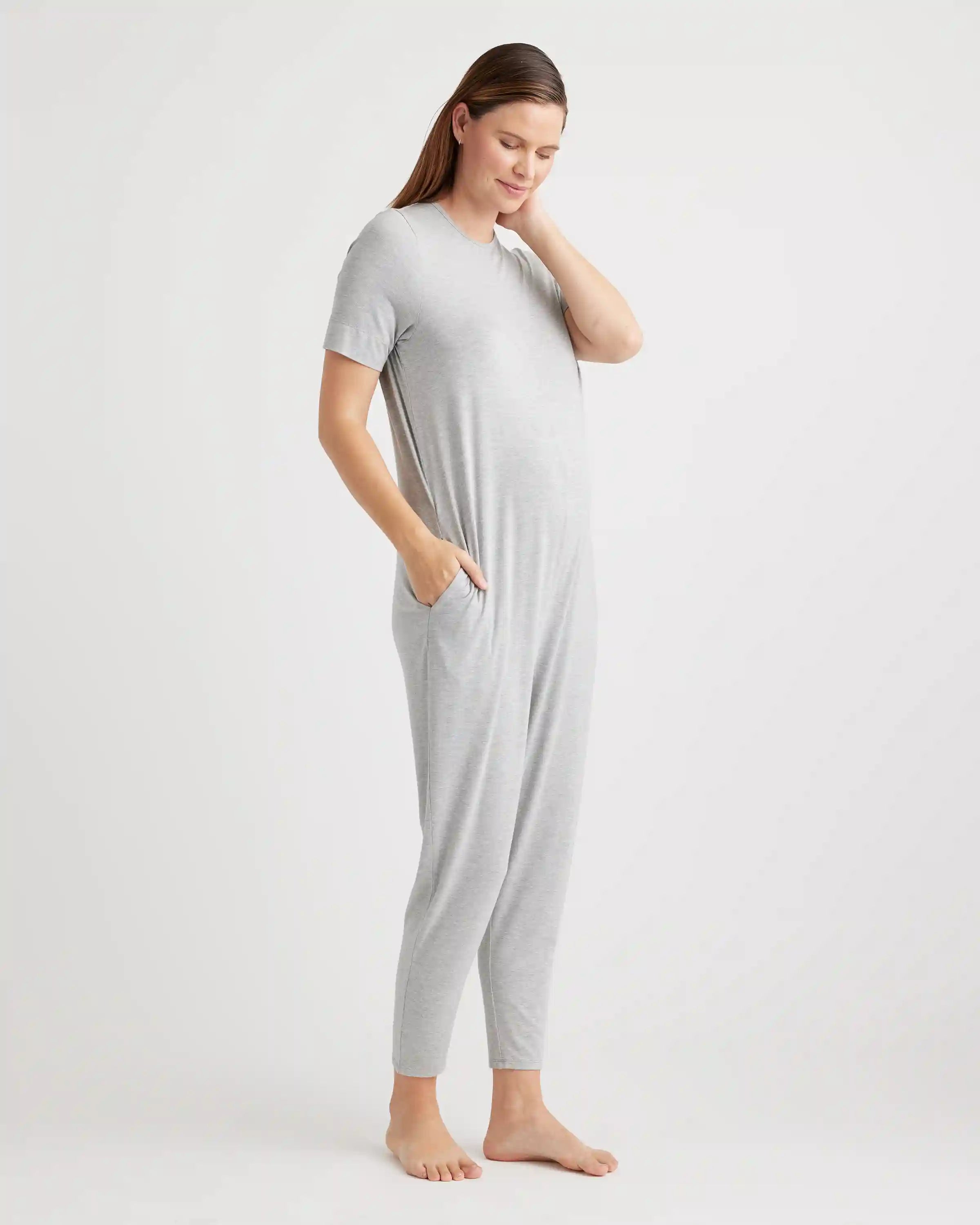 Bamboo Jersey Maternity Everyday Jumpsuit