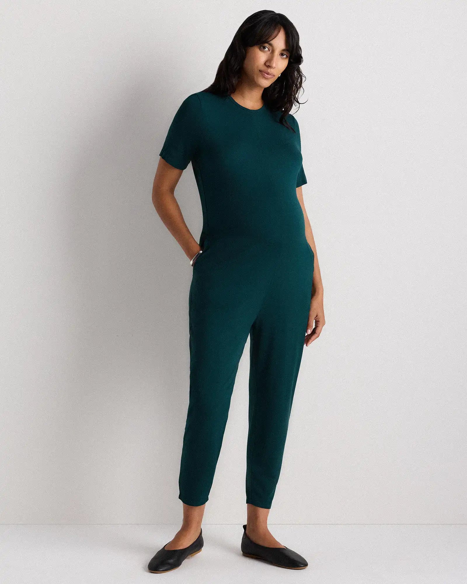 Bamboo Jersey Maternity Everyday Jumpsuit