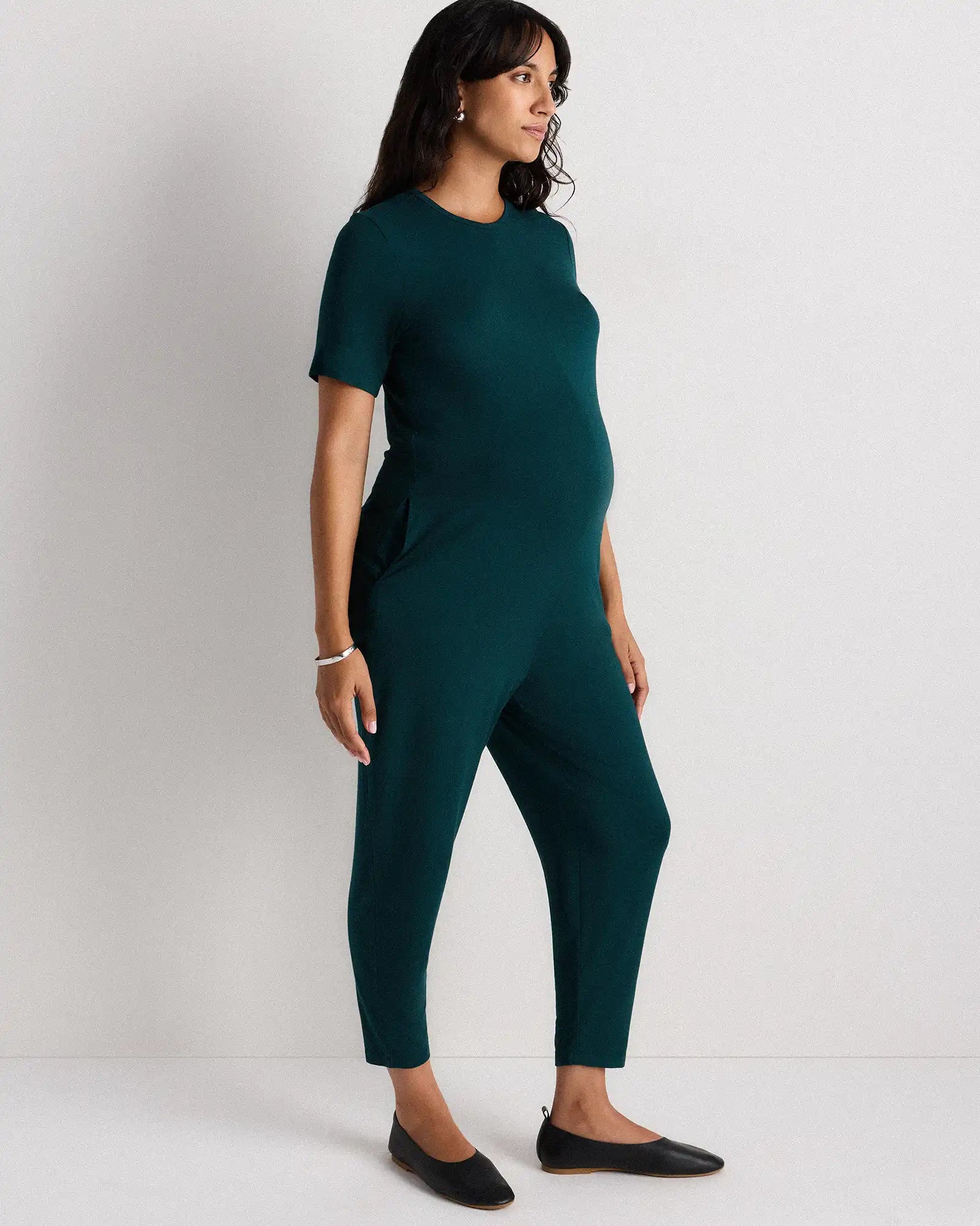 Bamboo Jersey Maternity Everyday Jumpsuit