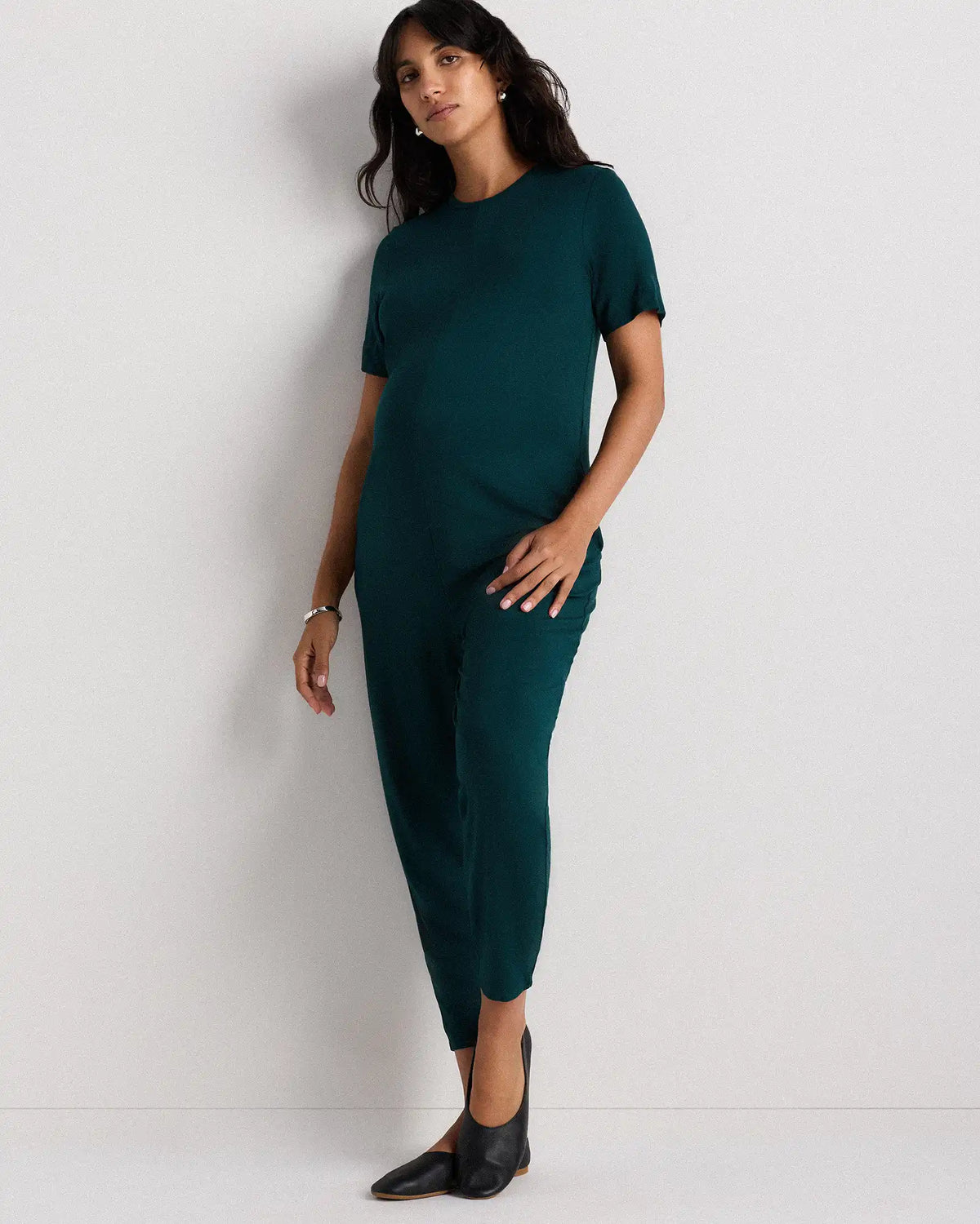 Bamboo Jersey Maternity Everyday Jumpsuit