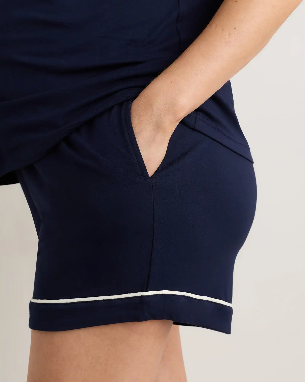 Bamboo Jersey Maternity Short Sleeve Pajama Set