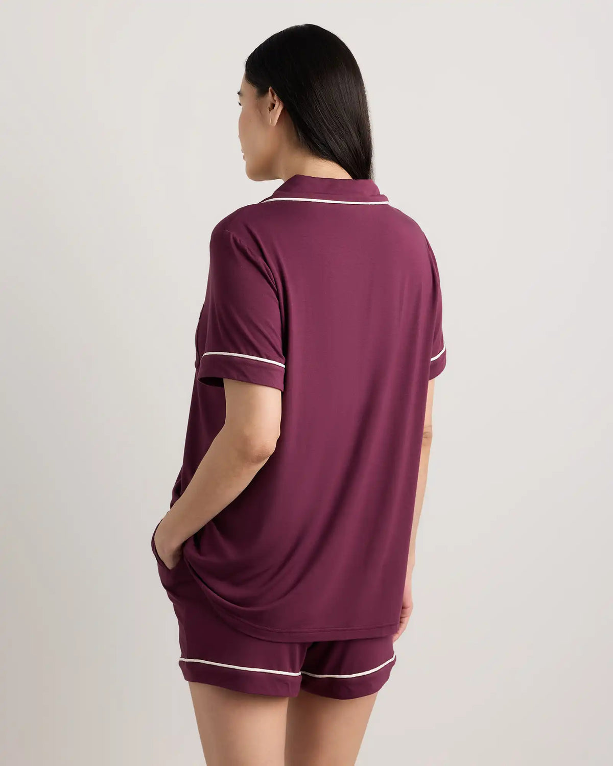 Bamboo Jersey Maternity Short Sleeve Pajama Set